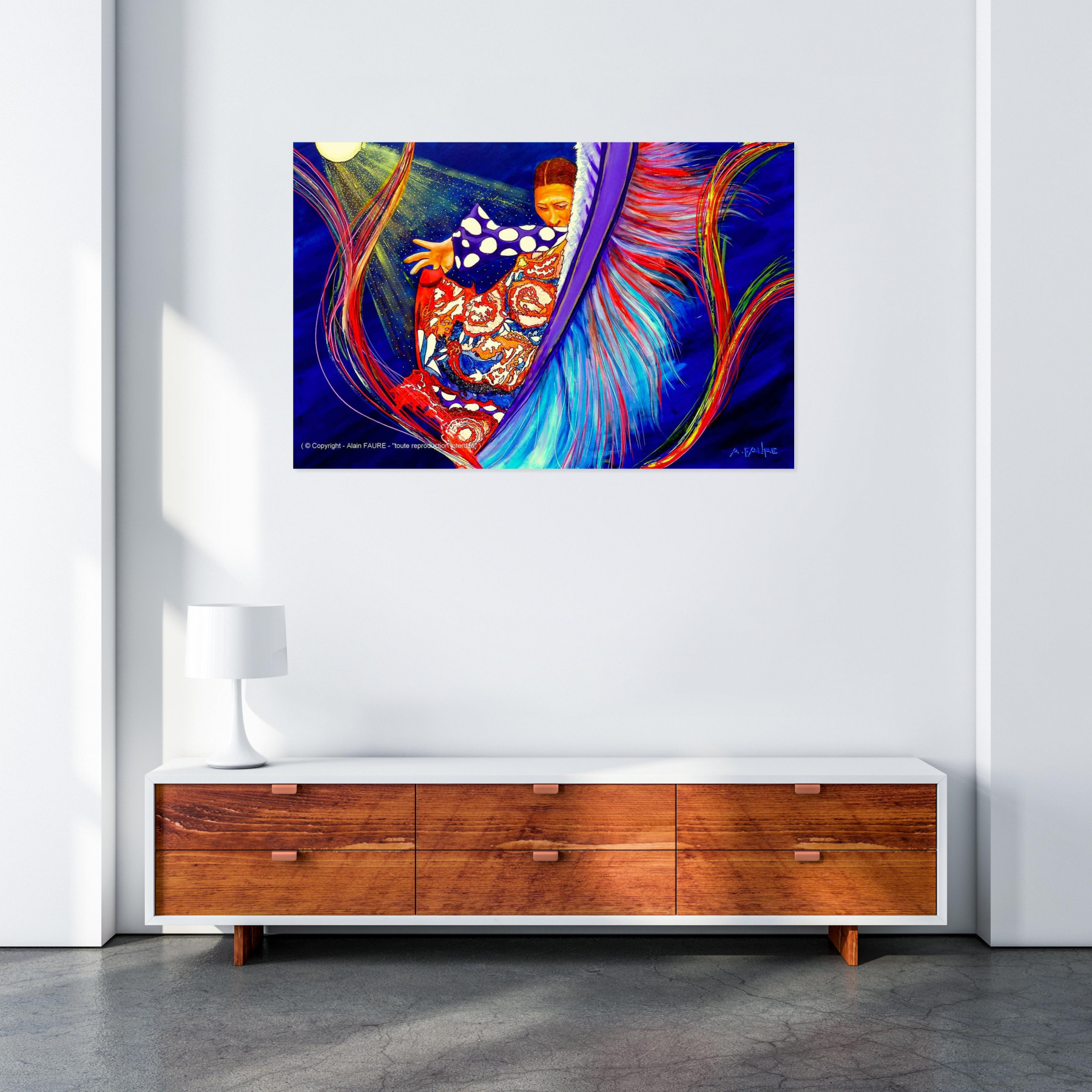 Alain Faure, l'andalouse, peinture - Galerie de vente et d’achat d’art contemporain en ligne Artalistic