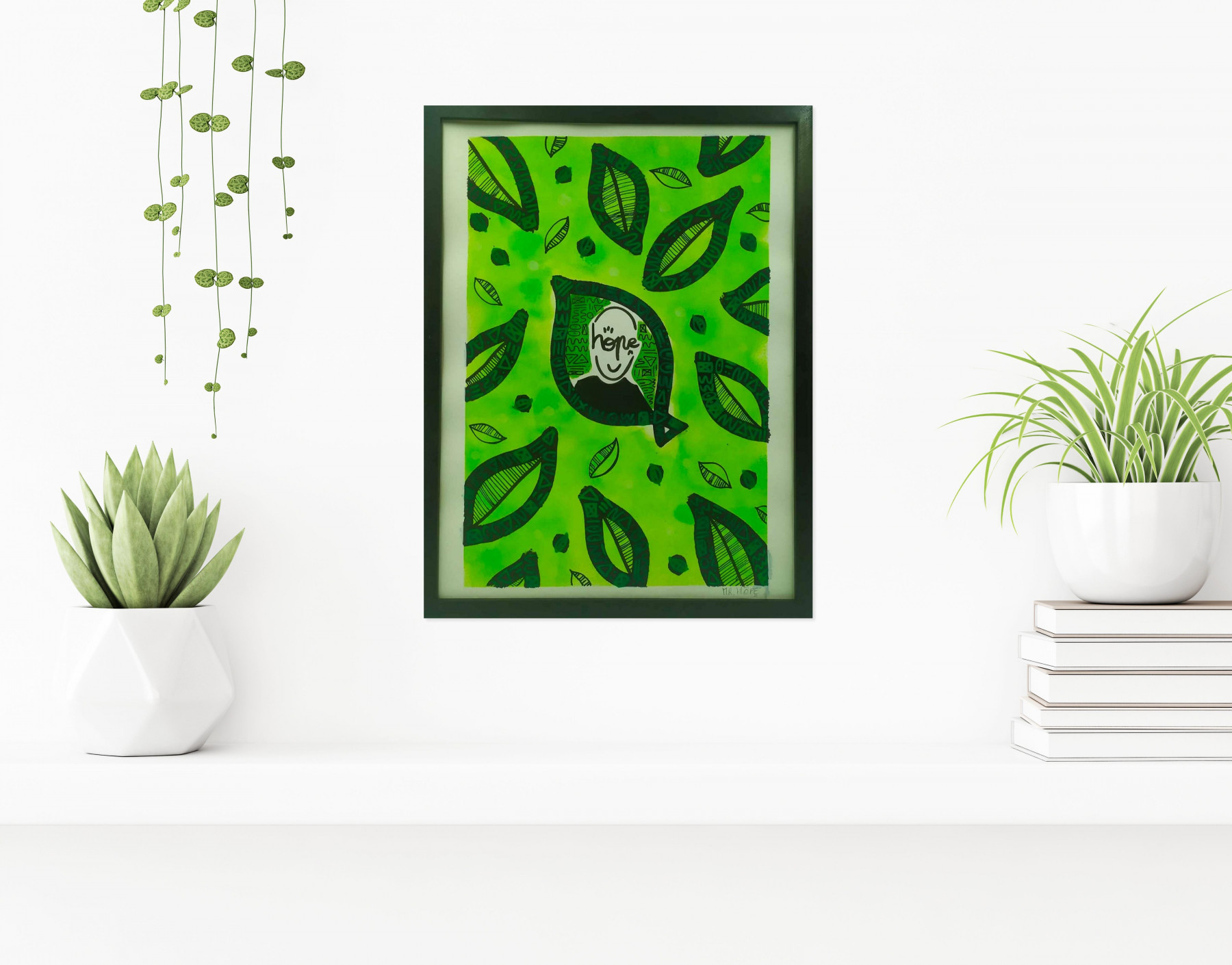 Mr Hope, en mode nature, peinture - Galerie de vente et d’achat d’art contemporain en ligne Artalistic