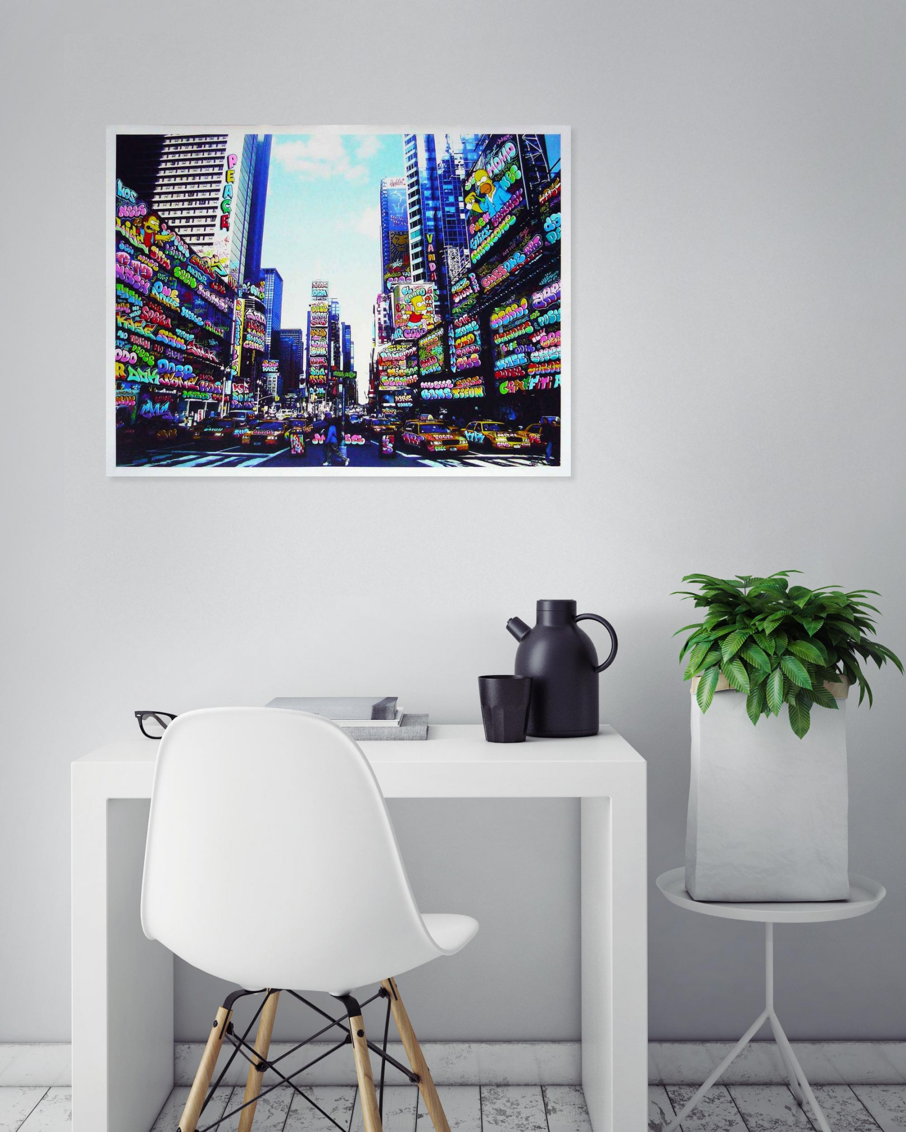 Ches, Vandalism in NY Times Square, edition - Artalistic online contemporary art buying and selling gallery