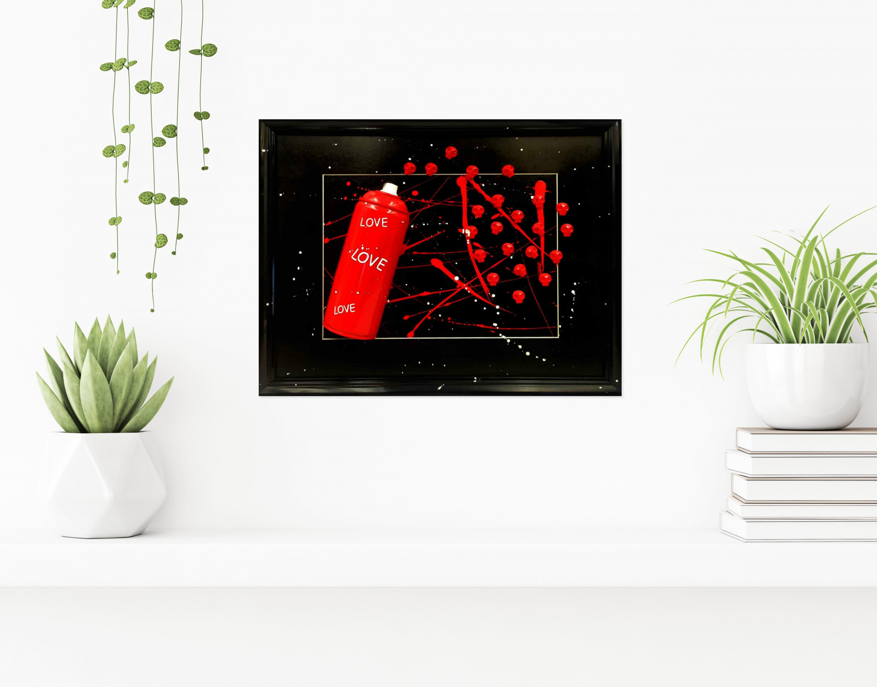 VL, Loveskull, peinture - Galerie de vente et d’achat d’art contemporain en ligne Artalistic