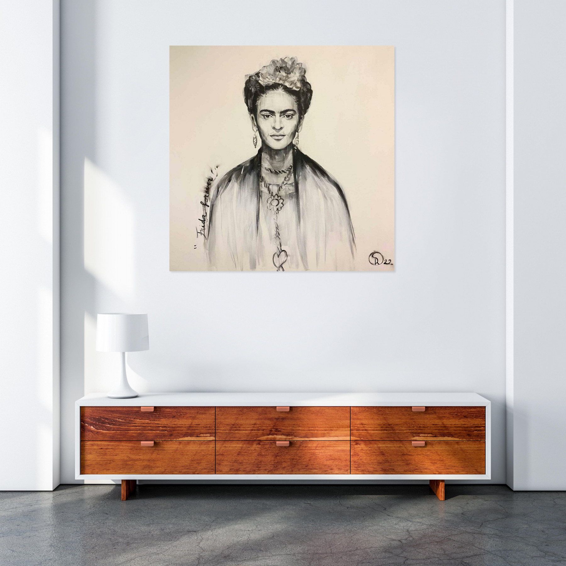 Sabine Rusch, Frida forever, peinture - Galerie de vente et d’achat d’art contemporain en ligne Artalistic