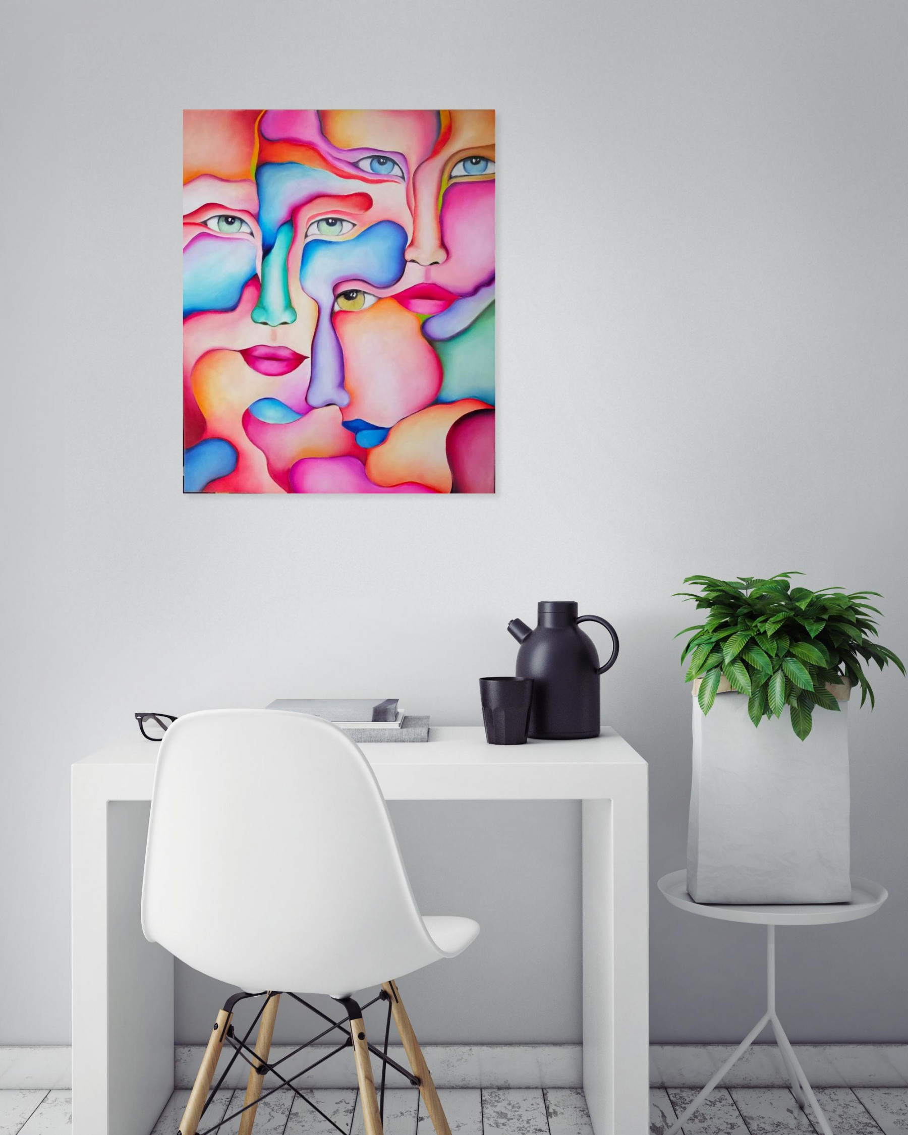 Irène Mahon, inclination, peinture - Galerie de vente et d’achat d’art contemporain en ligne Artalistic