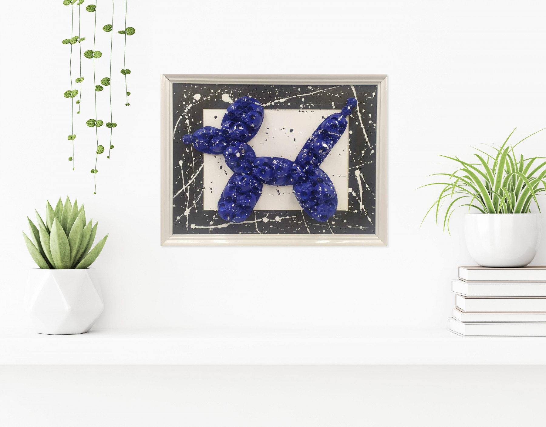 VL, Koonsskull blue, peinture - Galerie de vente et d’achat d’art contemporain en ligne Artalistic