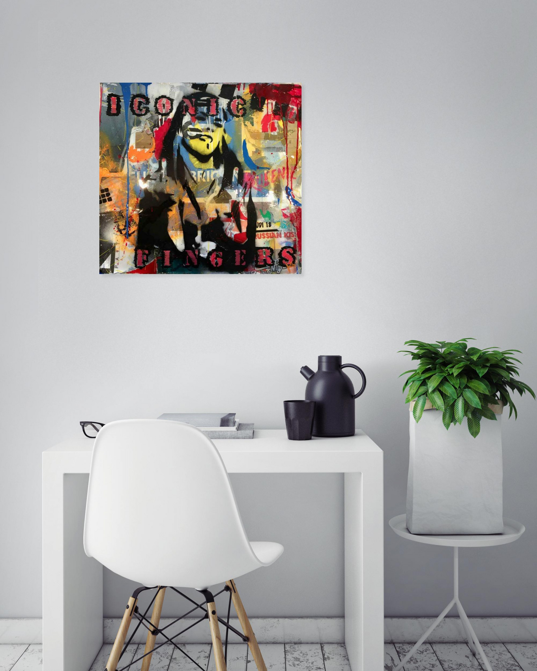 Fa2b, Iconic fingers, peinture - Galerie de vente et d’achat d’art contemporain en ligne Artalistic