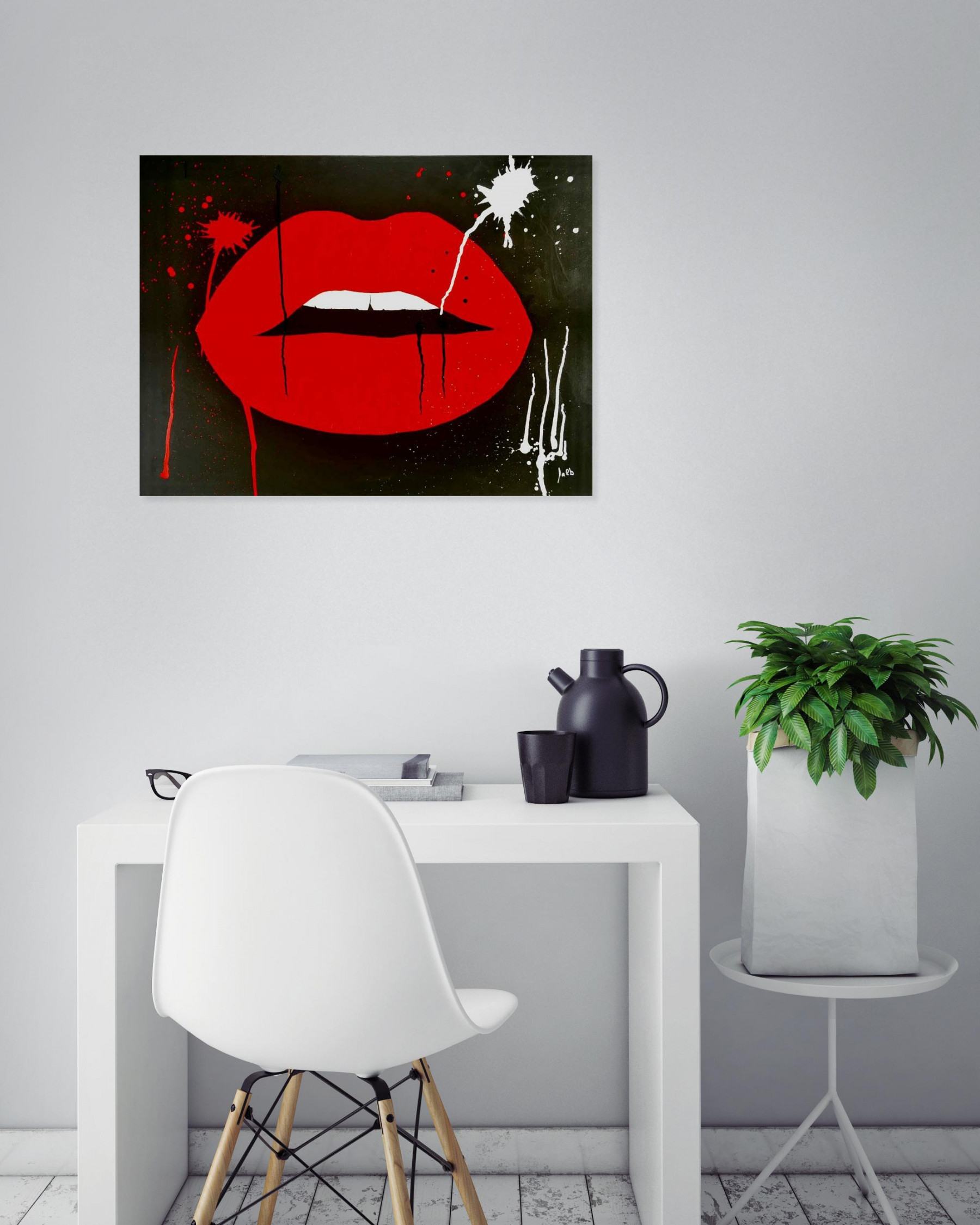 Fa2b, Lips, peinture - Galerie de vente et d’achat d’art contemporain en ligne Artalistic