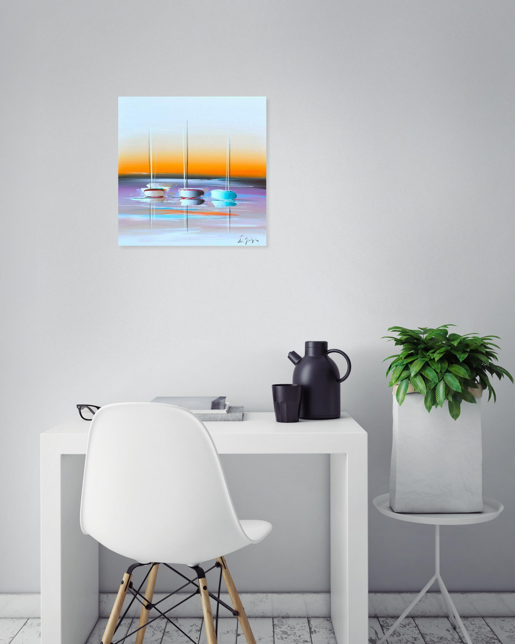 Eric Munsch, Aube d'été, peinture - Galerie de vente et d’achat d’art contemporain en ligne Artalistic