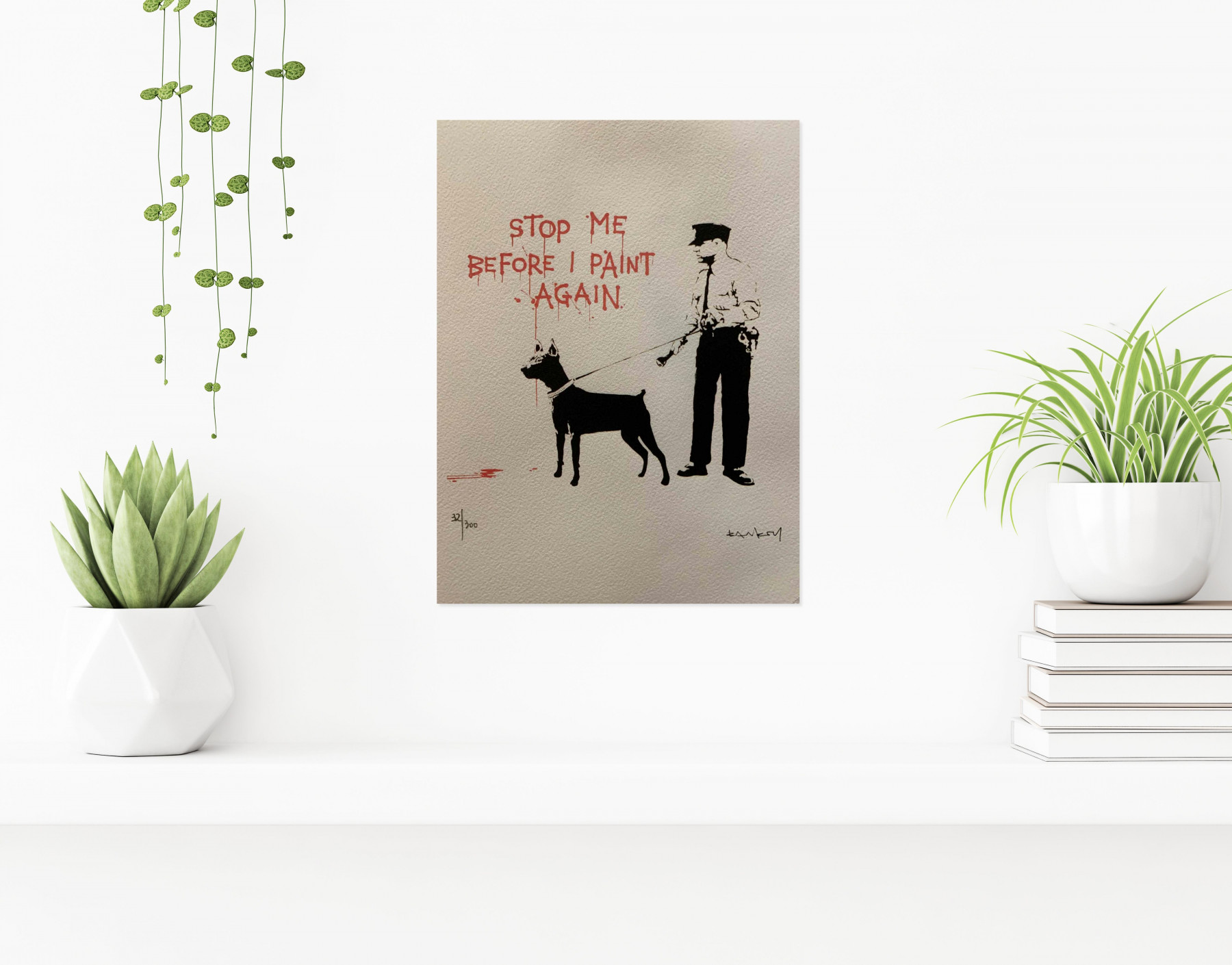 Banksy, stop me before I paint again, edition - Galerie de vente et d’achat d’art contemporain en ligne Artalistic