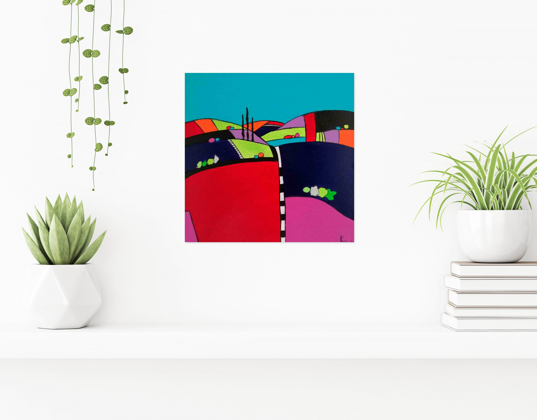 Carole Carpier, Collines, peinture - Galerie de vente et d’achat d’art contemporain en ligne Artalistic