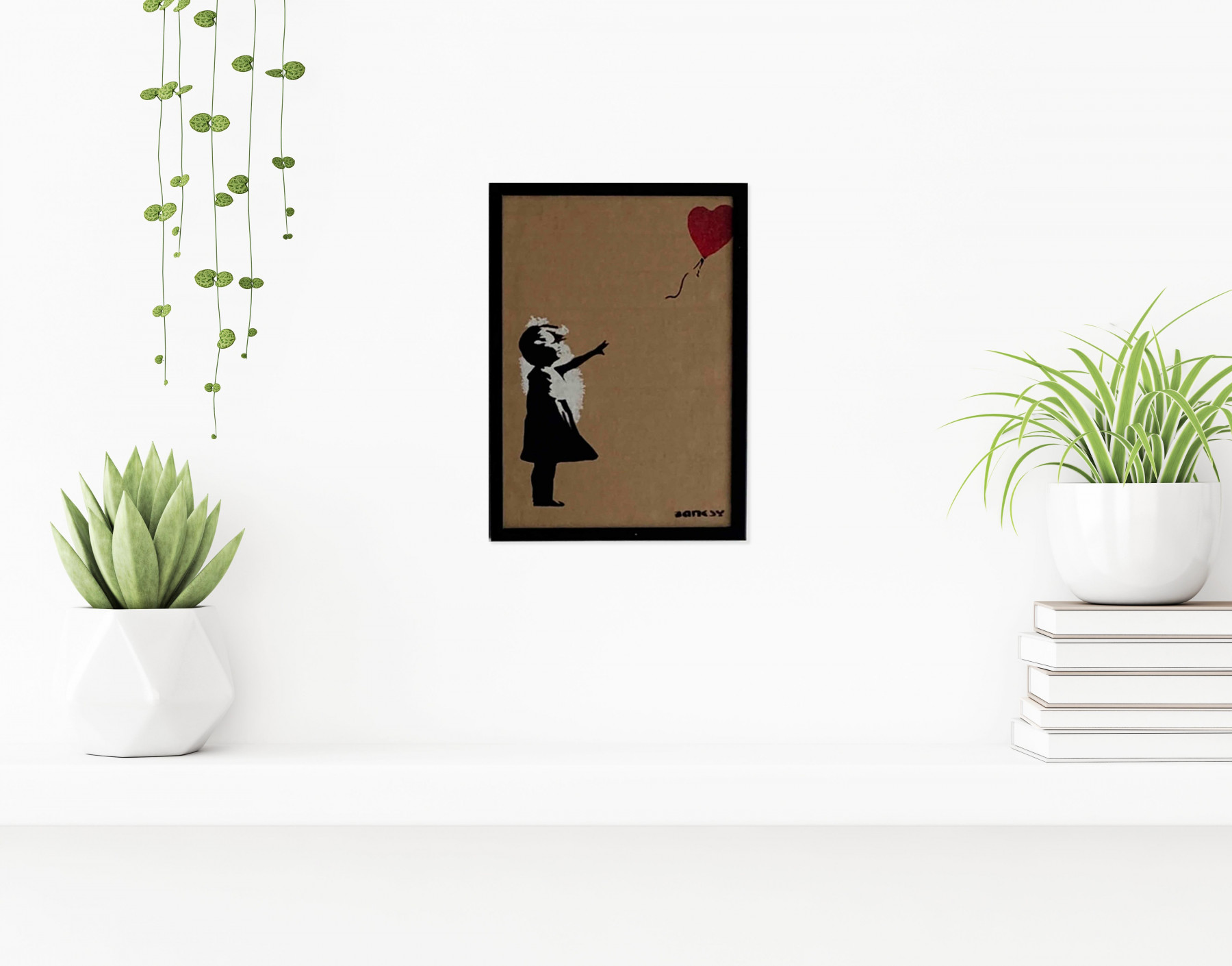 Banksy, La fille au ballon, dessin - Galerie de vente et d’achat d’art contemporain en ligne Artalistic