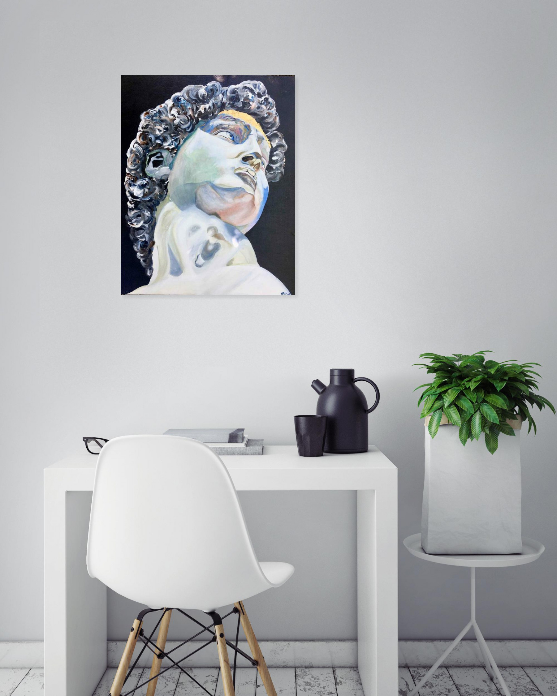 Françoise Augustine, David, peinture - Galerie de vente et d’achat d’art contemporain en ligne Artalistic
