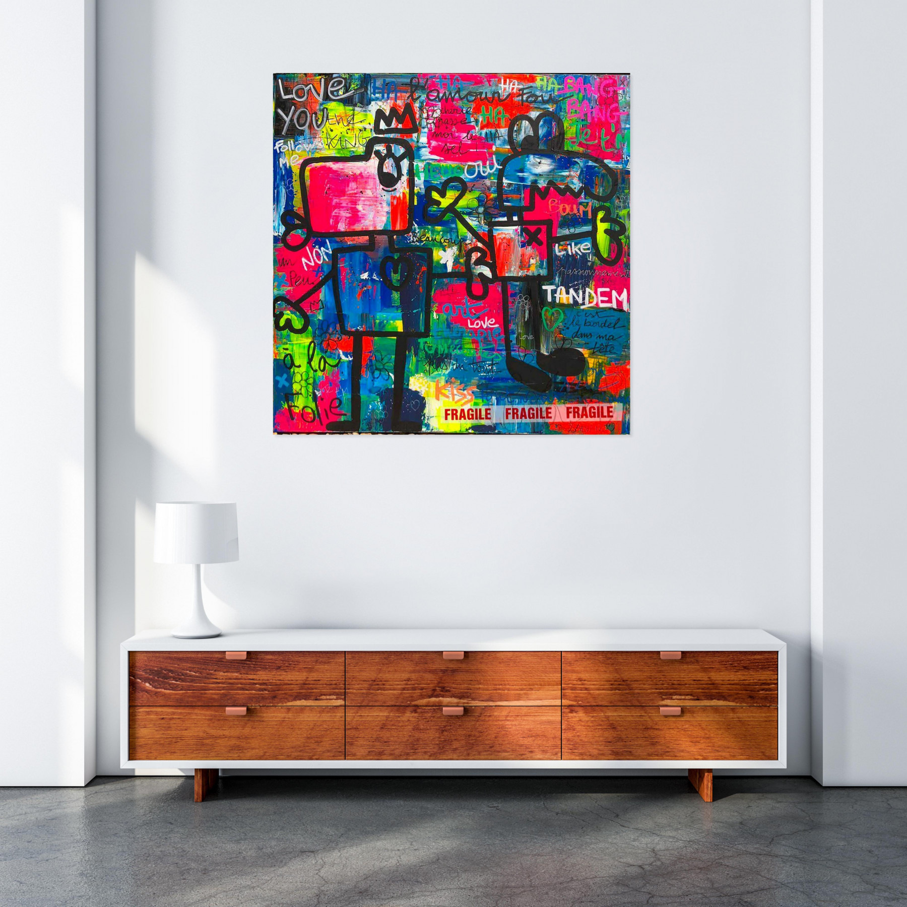 Pauline Salvan, L'amour fou, peinture - Galerie de vente et d’achat d’art contemporain en ligne Artalistic