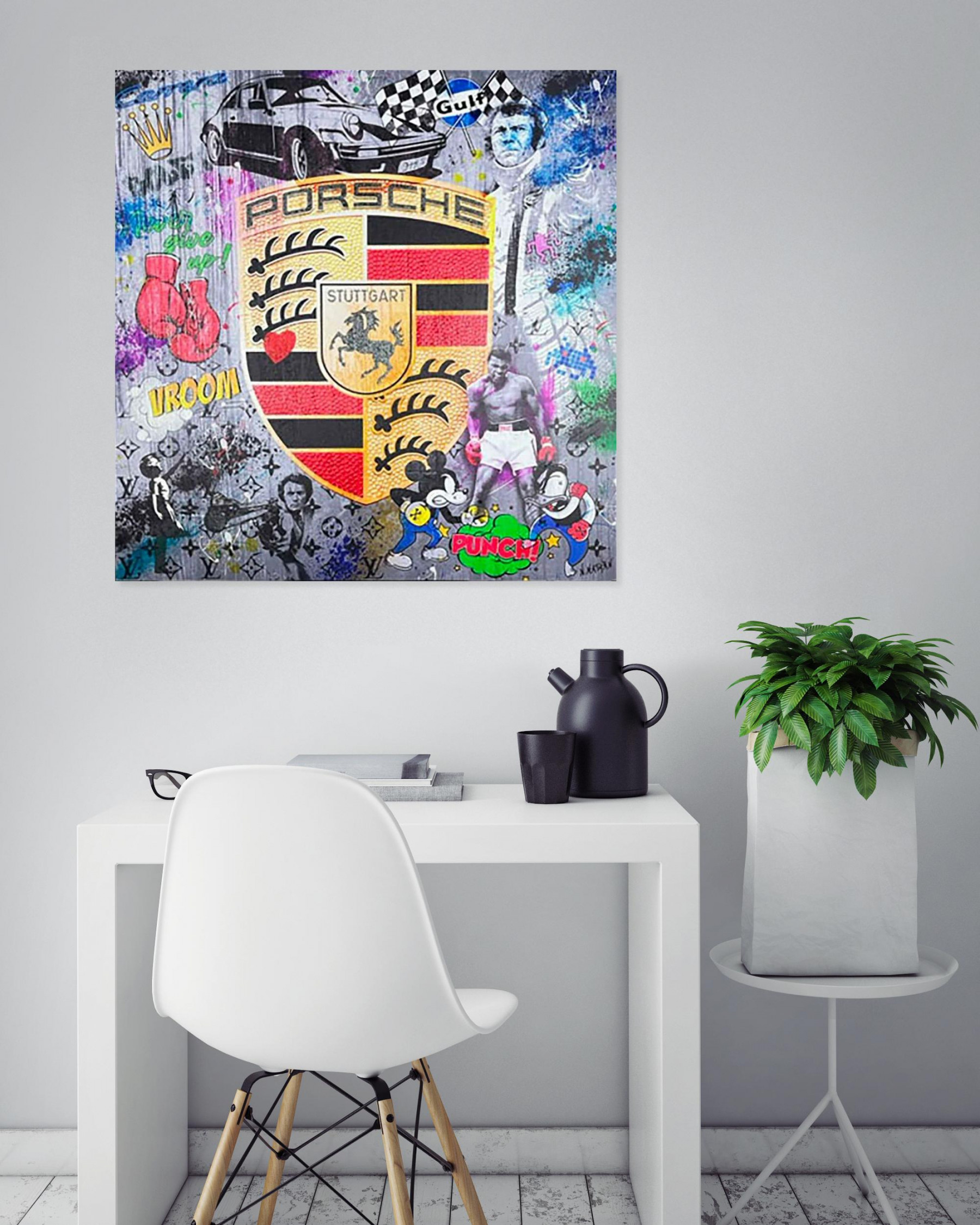 N.Nathan, Porsche addict, peinture - Galerie de vente et d’achat d’art contemporain en ligne Artalistic