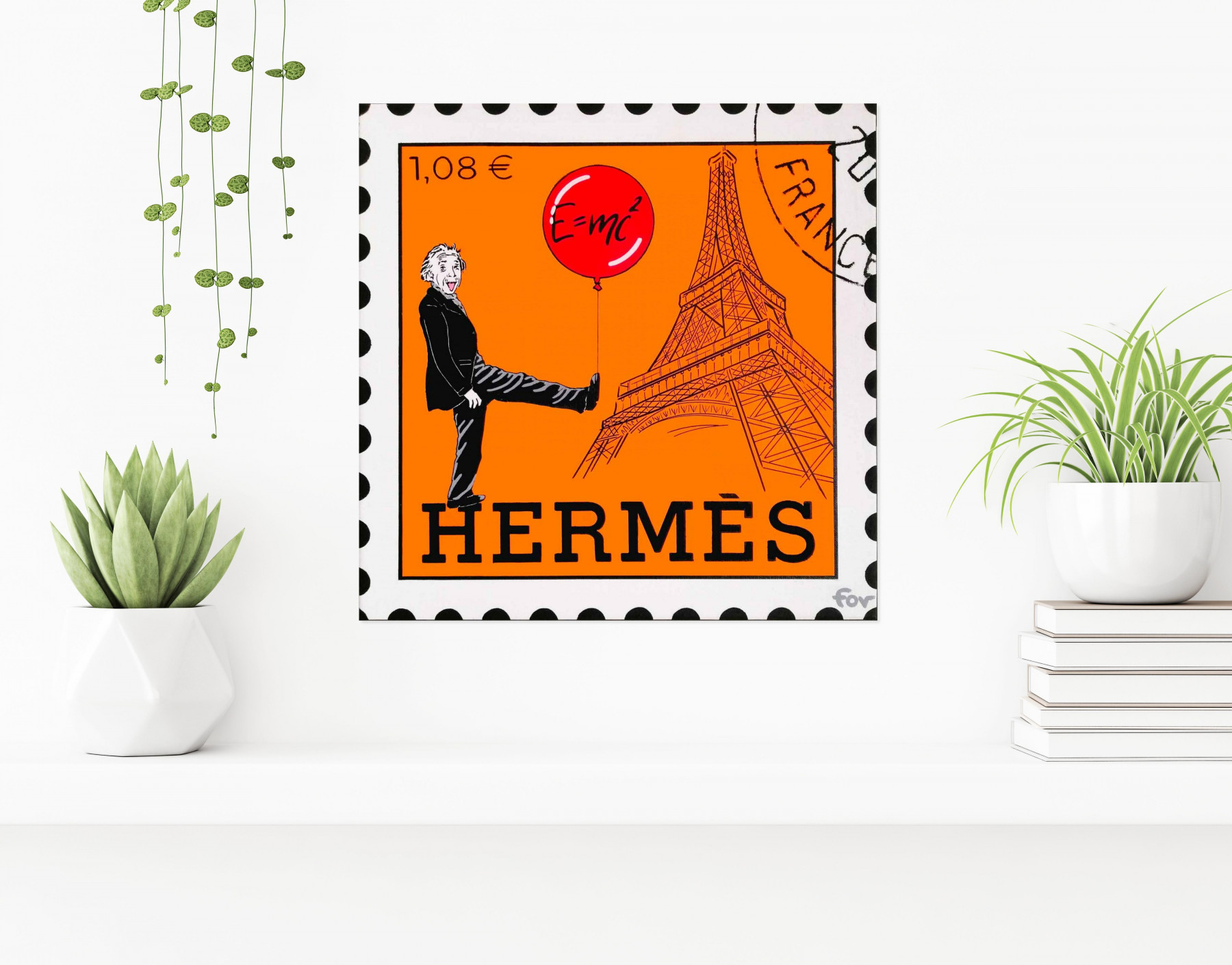 Fov, Stamp Einstein, peinture - Galerie de vente et d’achat d’art contemporain en ligne Artalistic