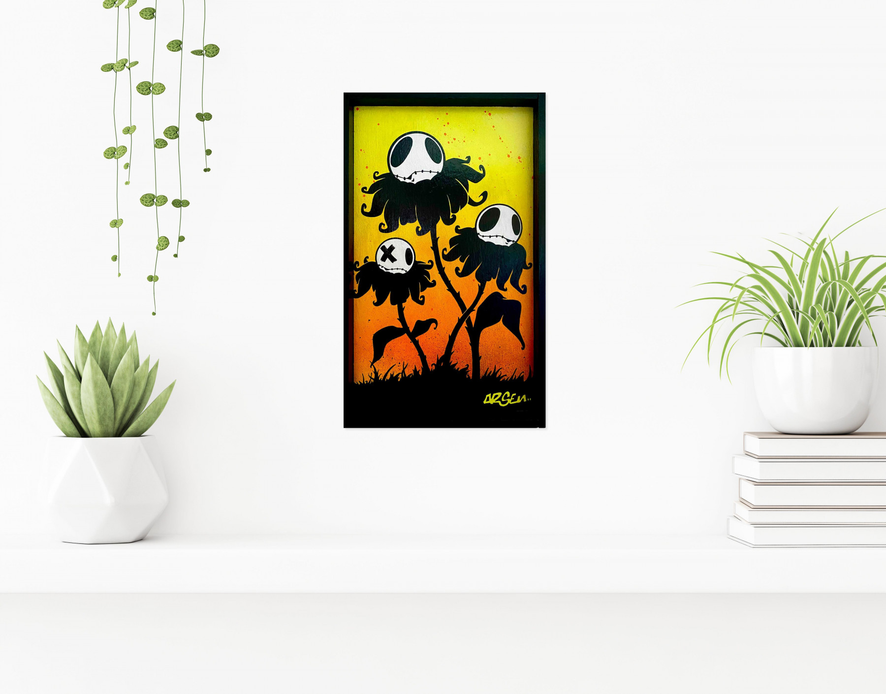 Arsen, Trio de têtes, peinture - Galerie de vente et d’achat d’art contemporain en ligne Artalistic