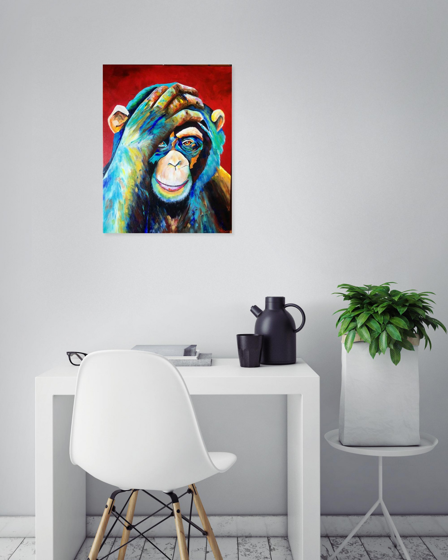 Françoise Augustine, Congo, peinture - Galerie de vente et d’achat d’art contemporain en ligne Artalistic