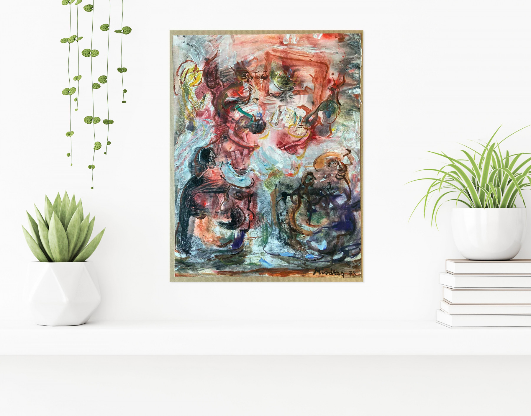 Miodrag Dordevic, composition, peinture - Galerie de vente et d’achat d’art contemporain en ligne Artalistic