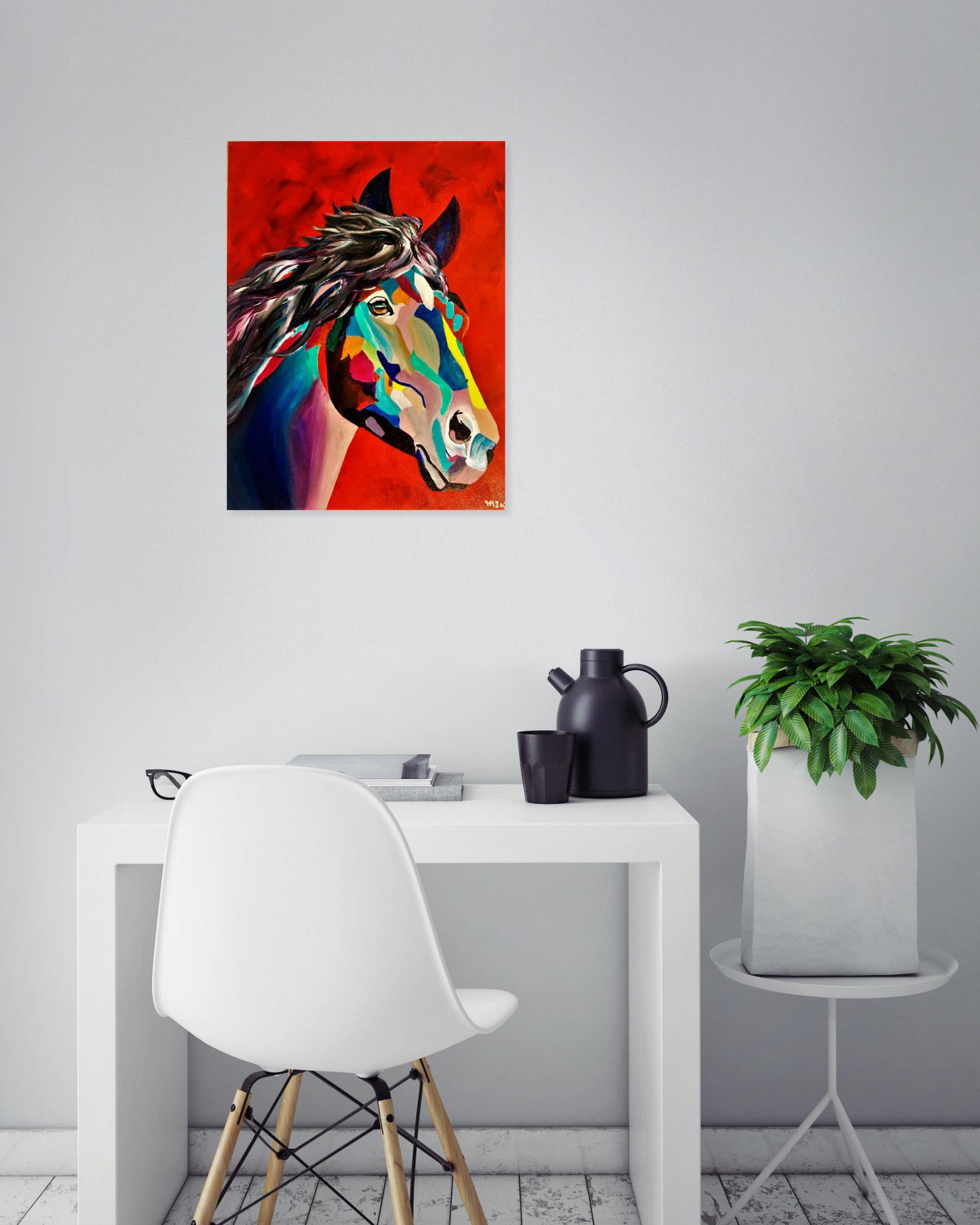 Françoise Augustine, Lilly, peinture - Galerie de vente et d’achat d’art contemporain en ligne Artalistic