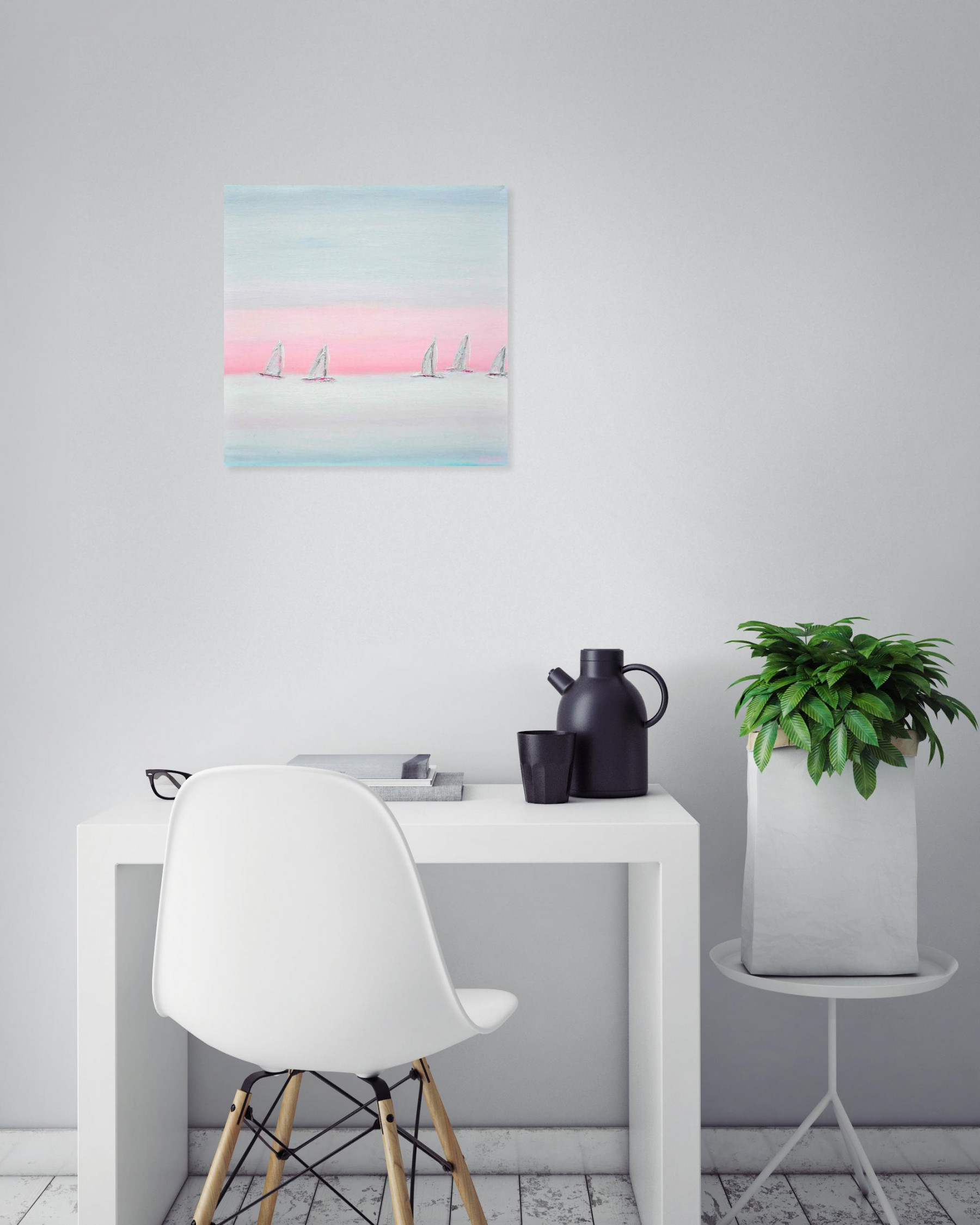 Bridg', Un beau voyage sur l'eau, peinture - Galerie de vente et d’achat d’art contemporain en ligne Artalistic