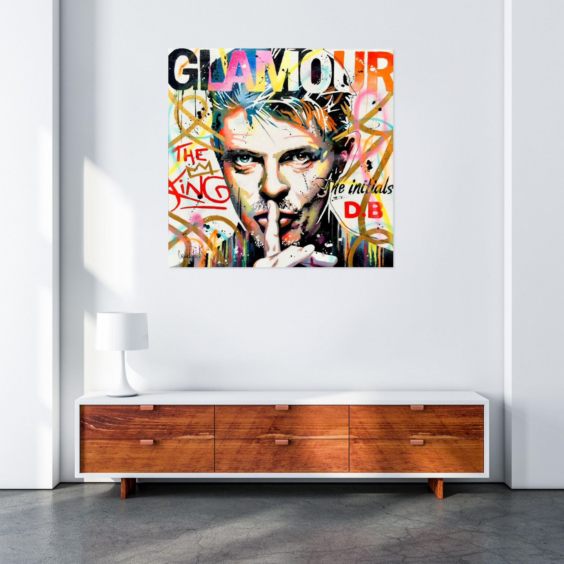 Patrick Cornée, David Bowie, peinture - Galerie de vente et d’achat d’art contemporain en ligne Artalistic