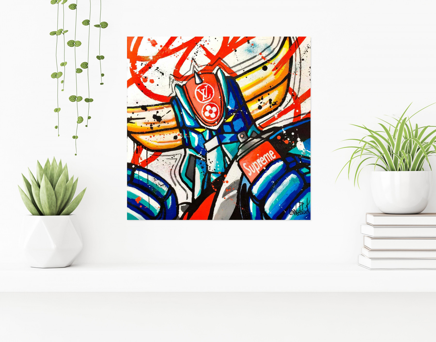 Patrick Cornée, Goldorak, peinture - Galerie de vente et d’achat d’art contemporain en ligne Artalistic