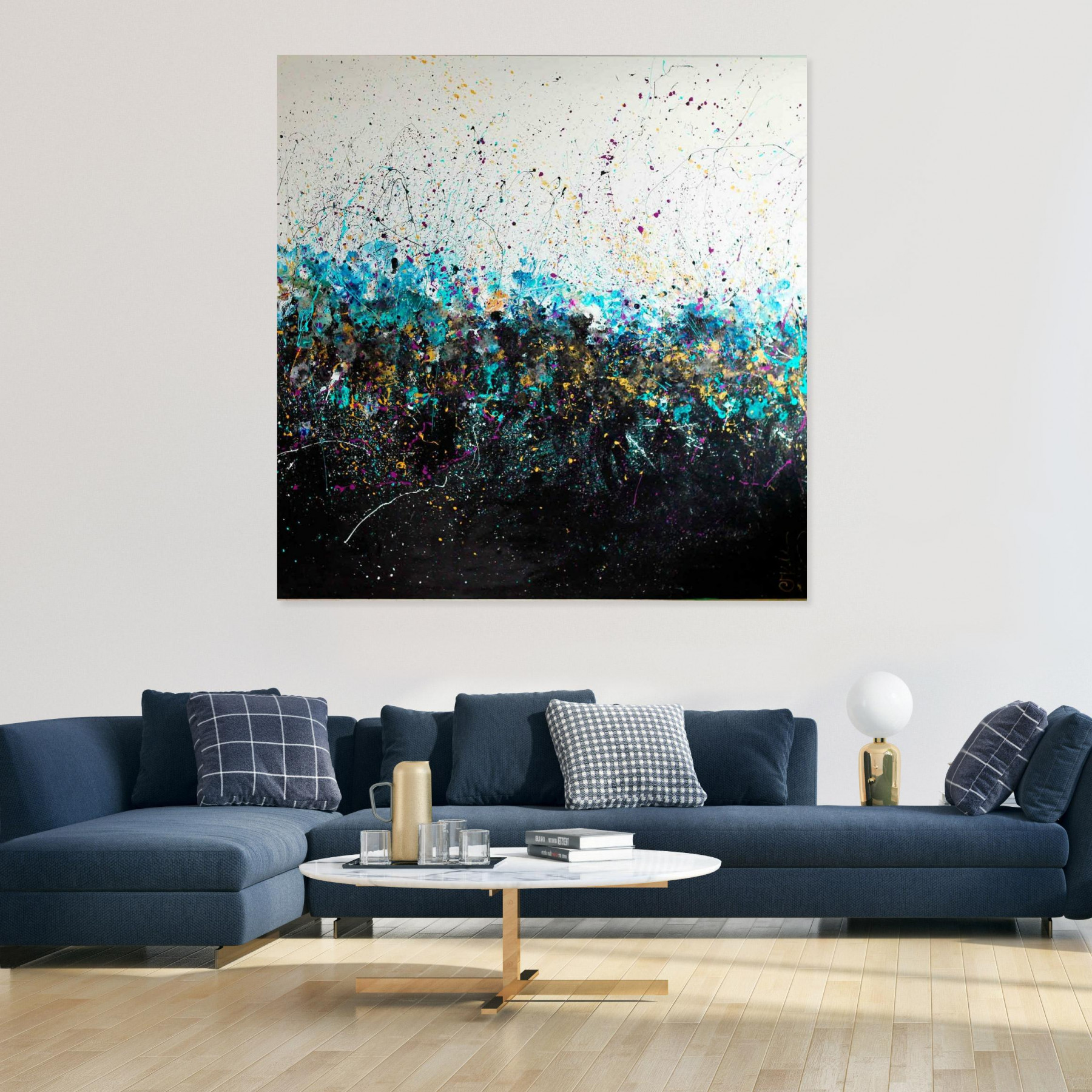 Caroline Vis, Phenomenal Black & White XXL, peinture - Galerie de vente et d’achat d’art contemporain en ligne Artalistic