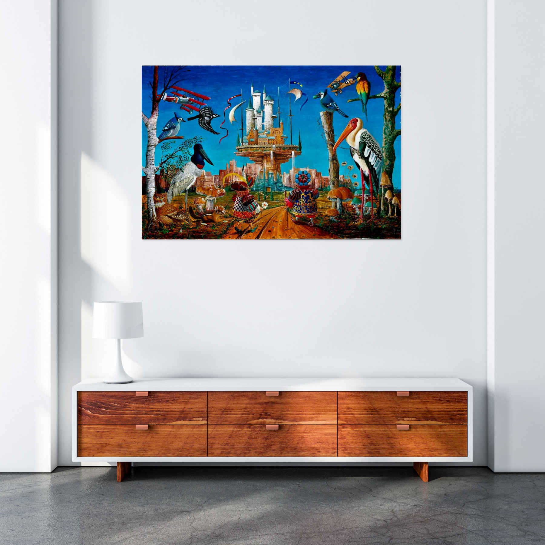 Michel Michaux, Salut les amis, on rentre, peinture - Galerie de vente et d’achat d’art contemporain en ligne Artalistic