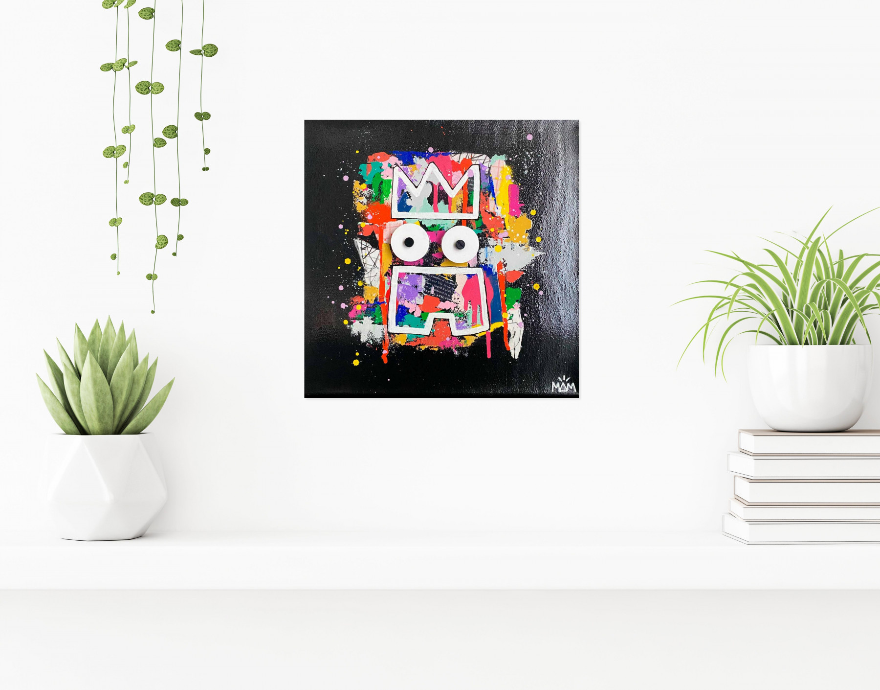 MAM, Black Pote, peinture - Galerie de vente et d’achat d’art contemporain en ligne Artalistic