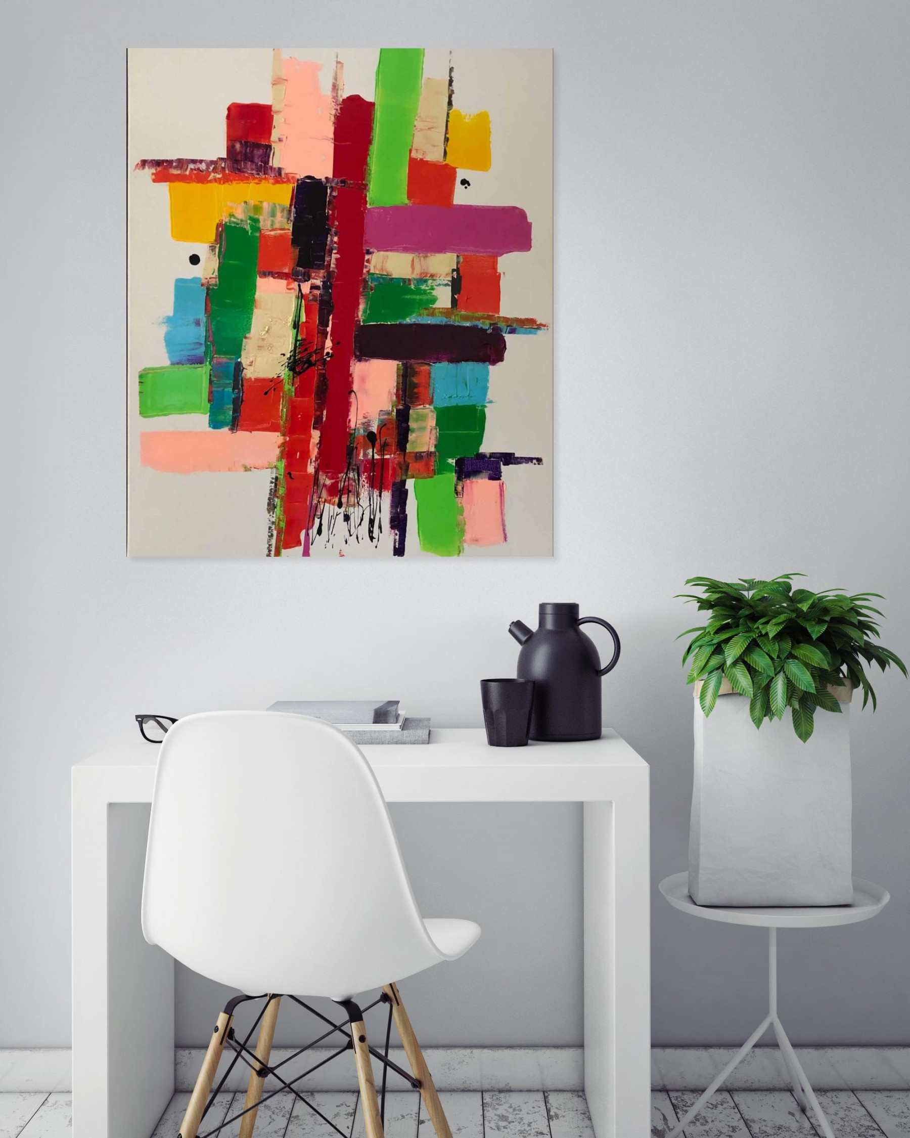 Yolande Martinez, Bambou, peinture - Galerie de vente et d’achat d’art contemporain en ligne Artalistic