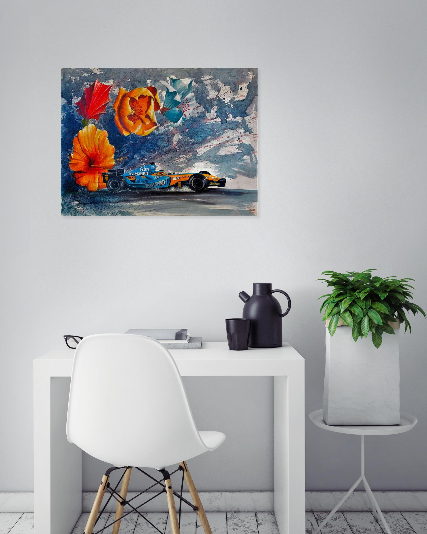 Michel Michaux, L'évolution, peinture - Galerie de vente et d’achat d’art contemporain en ligne Artalistic