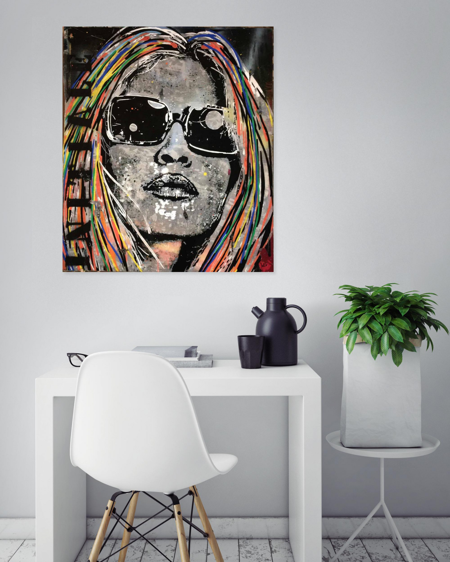Fa2b, Initiales, peinture - Galerie de vente et d’achat d’art contemporain en ligne Artalistic