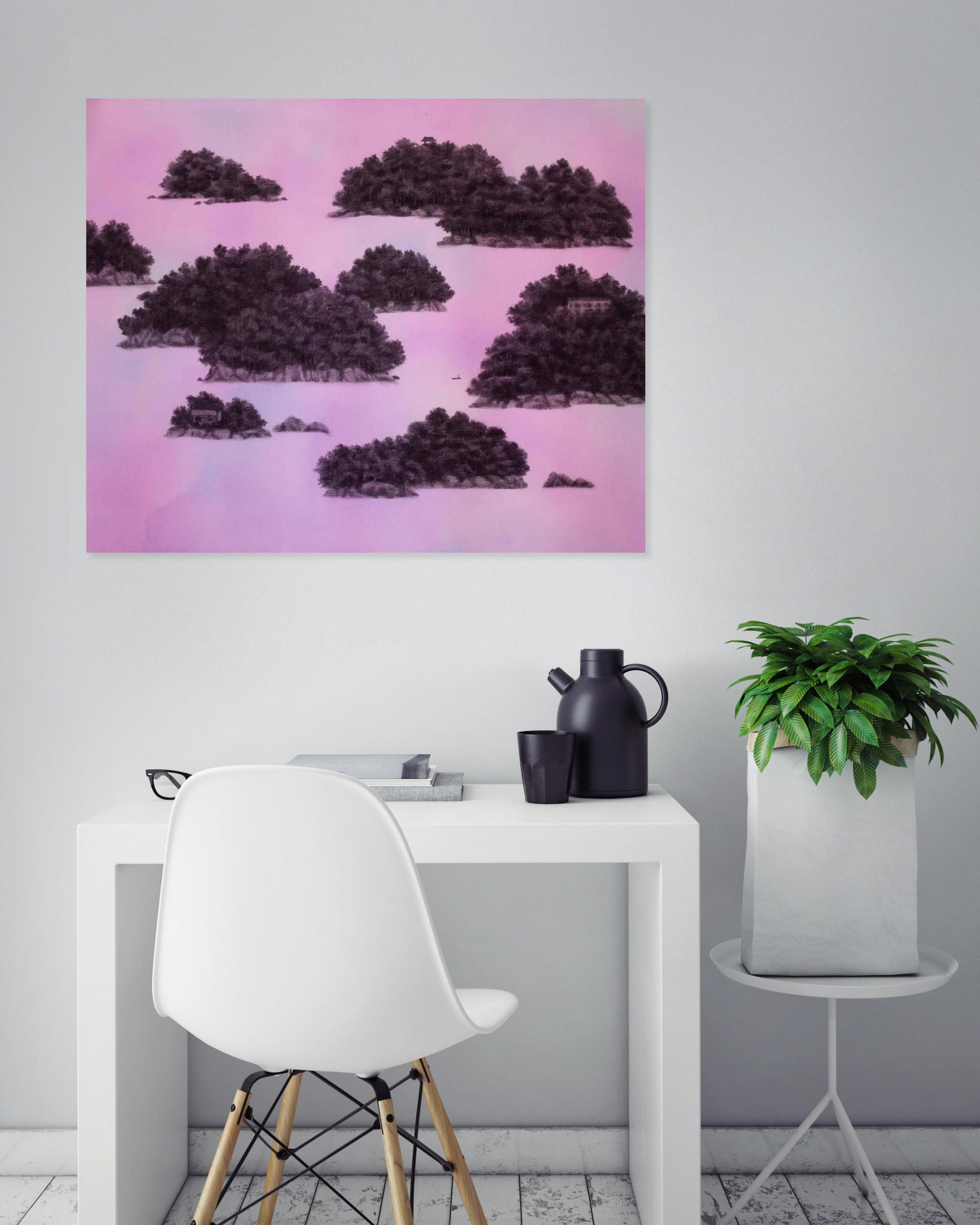 Jungho Kim, Iles II, peinture - Galerie de vente et d’achat d’art contemporain en ligne Artalistic