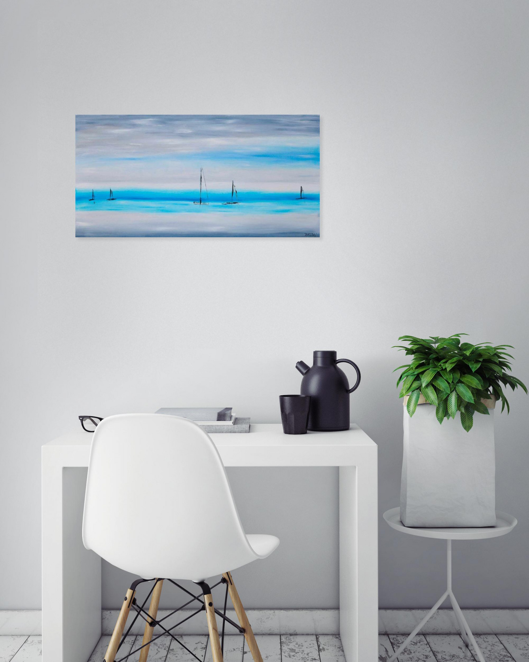 Bridg', Paisible, peinture - Galerie de vente et d’achat d’art contemporain en ligne Artalistic