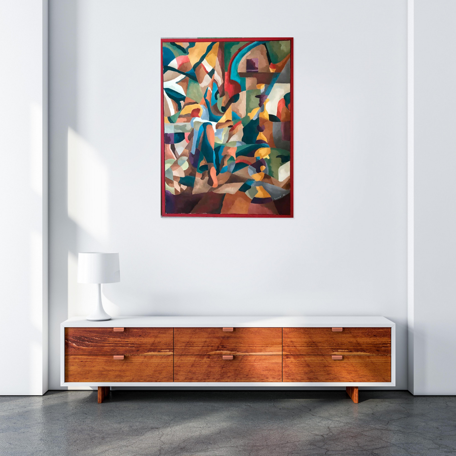 Denis Lambert, Sit and smoke, peinture - Galerie de vente et d’achat d’art contemporain en ligne Artalistic