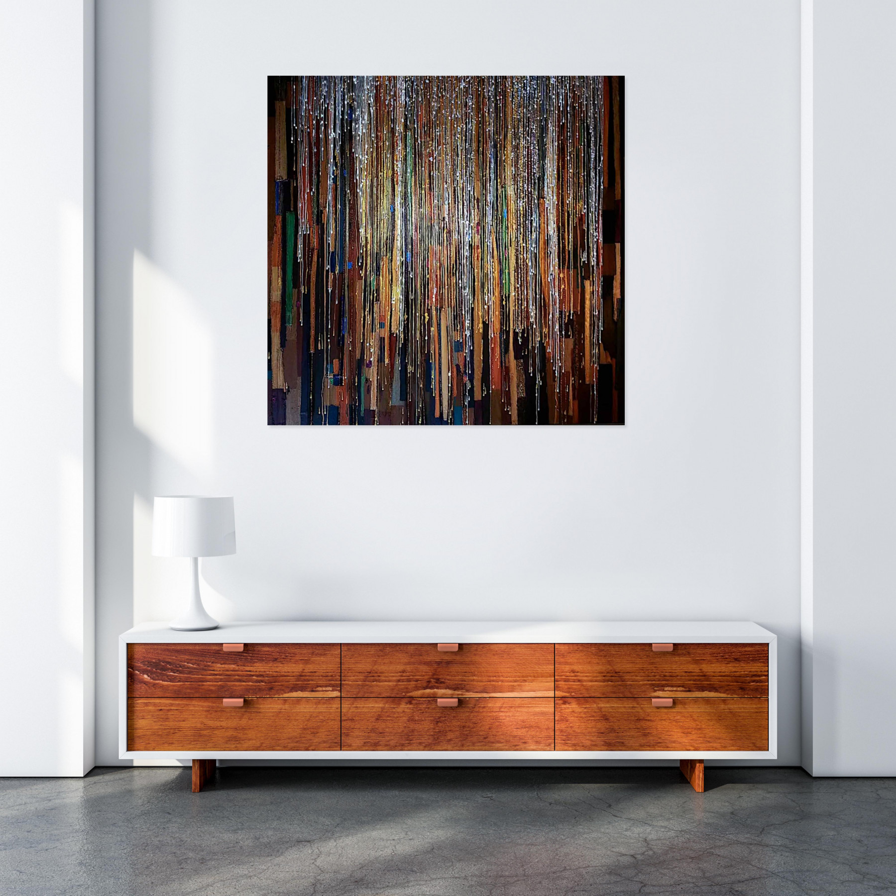 Sophie Cantou, pluie de lumière, peinture - Galerie de vente et d’achat d’art contemporain en ligne Artalistic