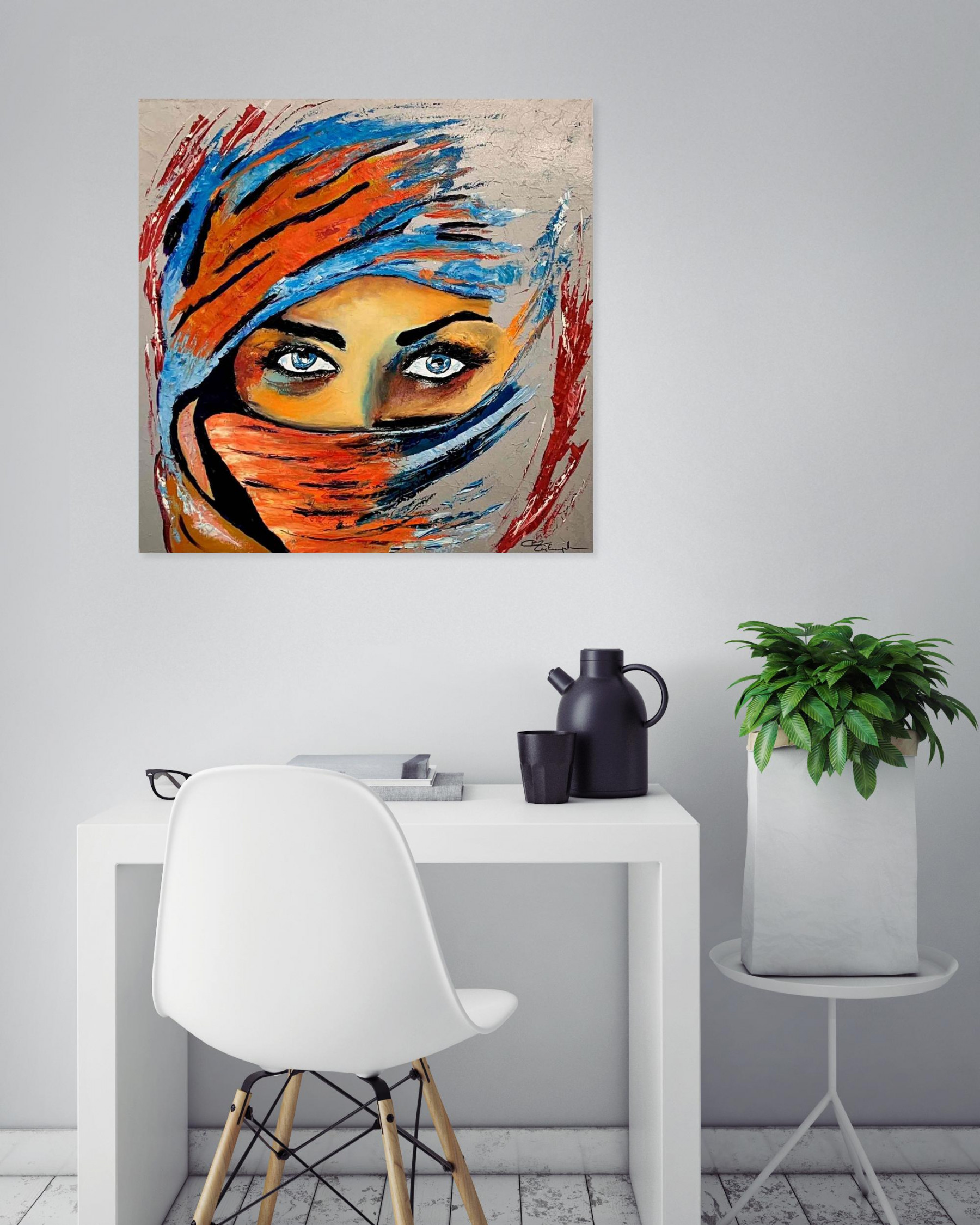 Gil Lachapelle, Tin Hinan, peinture - Galerie de vente et d’achat d’art contemporain en ligne Artalistic
