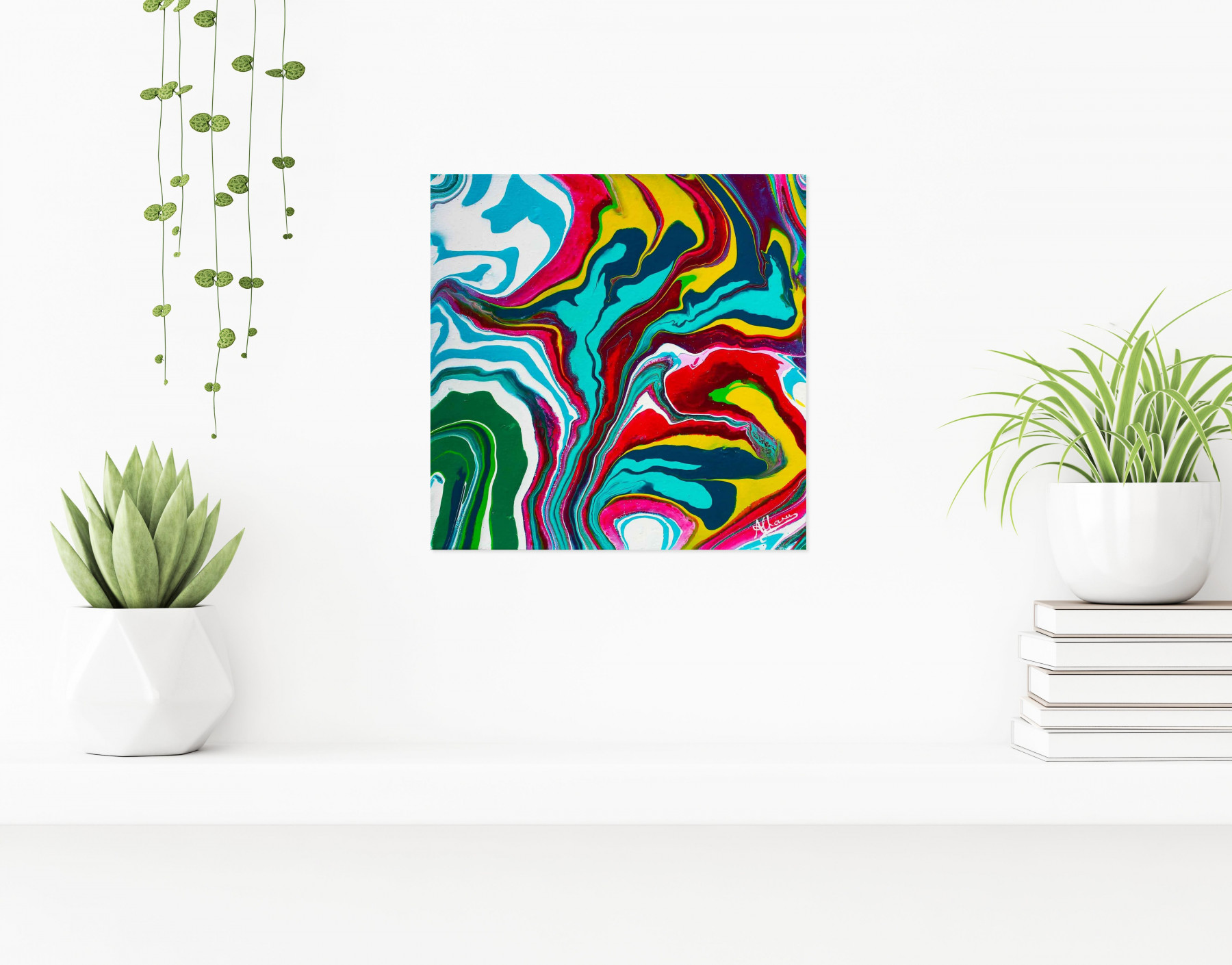 Annie Chanu, Retro, peinture - Galerie de vente et d’achat d’art contemporain en ligne Artalistic