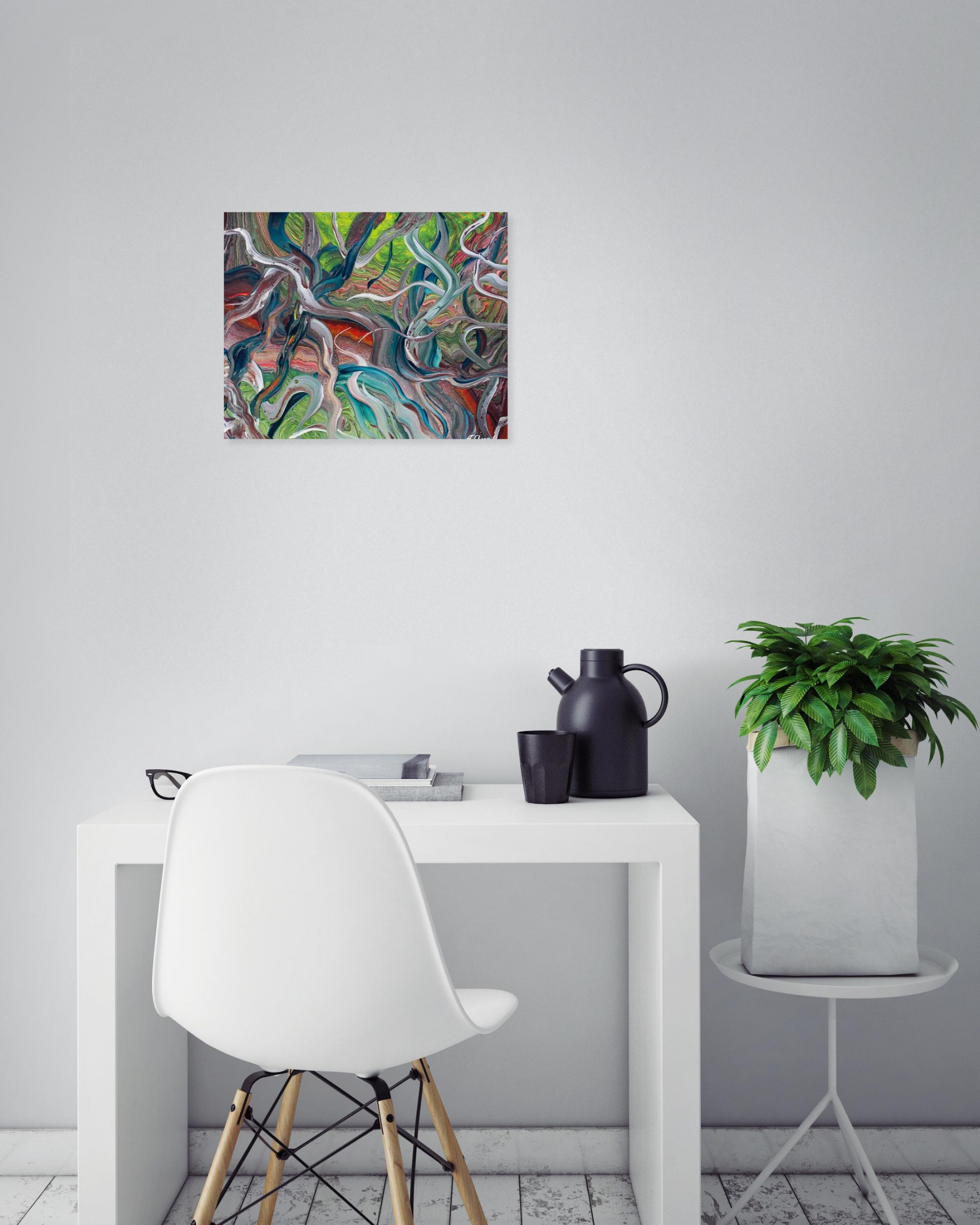 Annie Chanu, Racines, peinture - Galerie de vente et d’achat d’art contemporain en ligne Artalistic