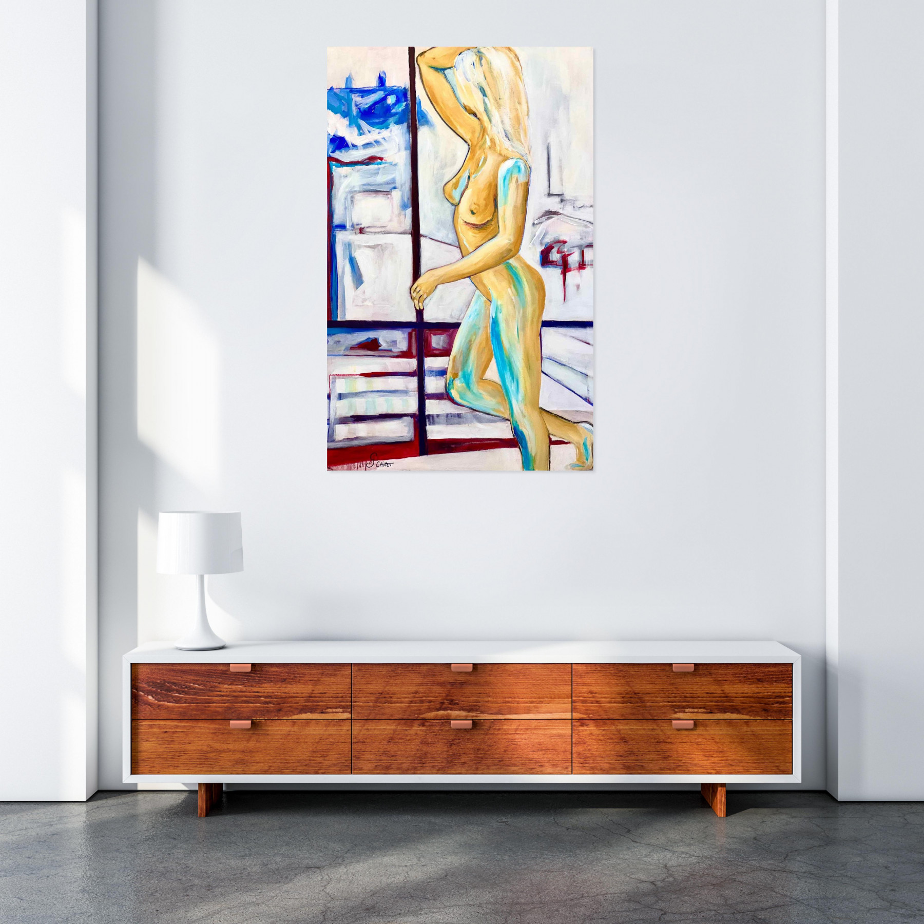 Stéphanie Caillet, Le temps d'un week-end, peinture - Galerie de vente et d’achat d’art contemporain en ligne Artalistic