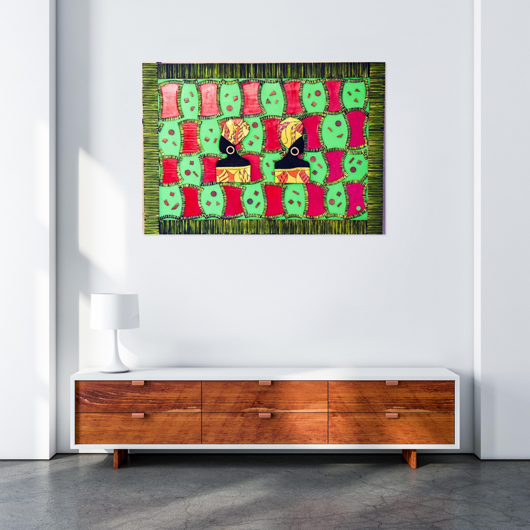 Brigitte Millet, Bamako, peinture - Galerie de vente et d’achat d’art contemporain en ligne Artalistic