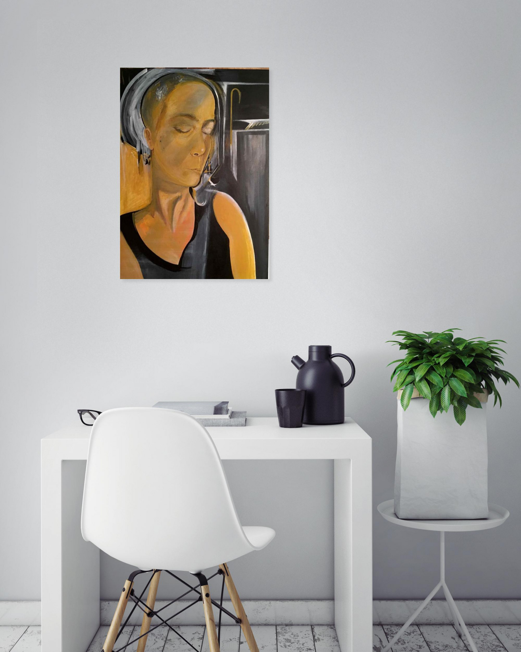 Sela, Autoportrait, peinture - Galerie de vente et d’achat d’art contemporain en ligne Artalistic