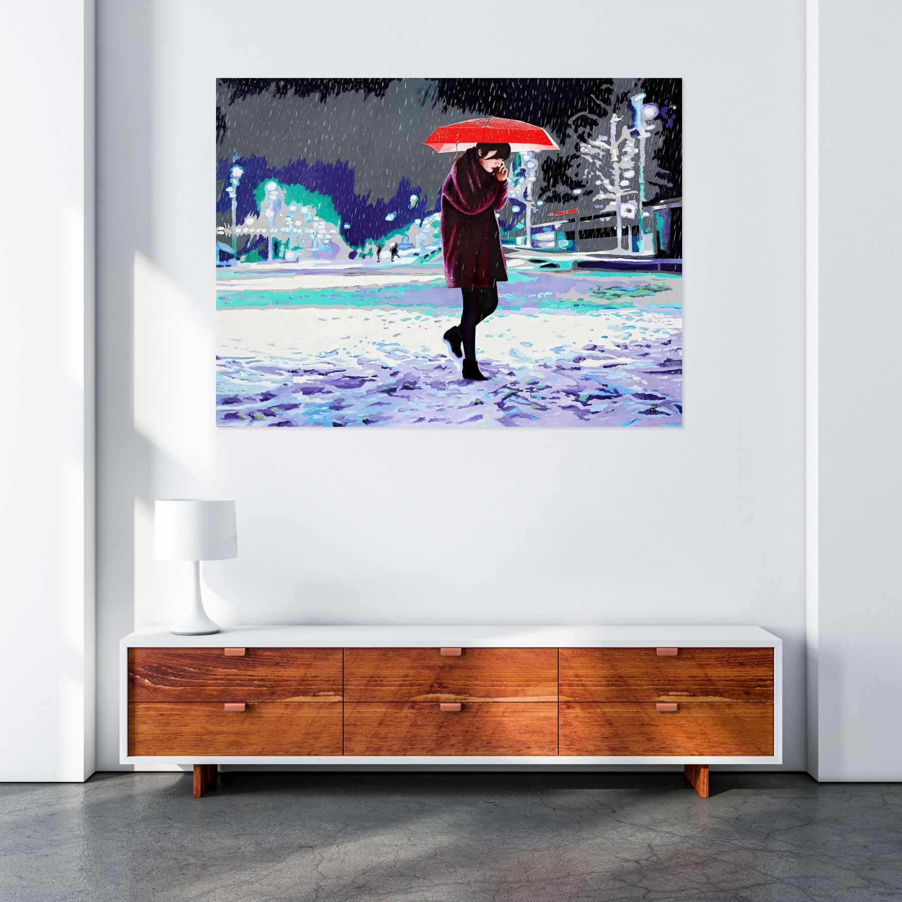Jean-Jacques Venturini, Nuit blanche, peinture - Galerie de vente et d’achat d’art contemporain en ligne Artalistic