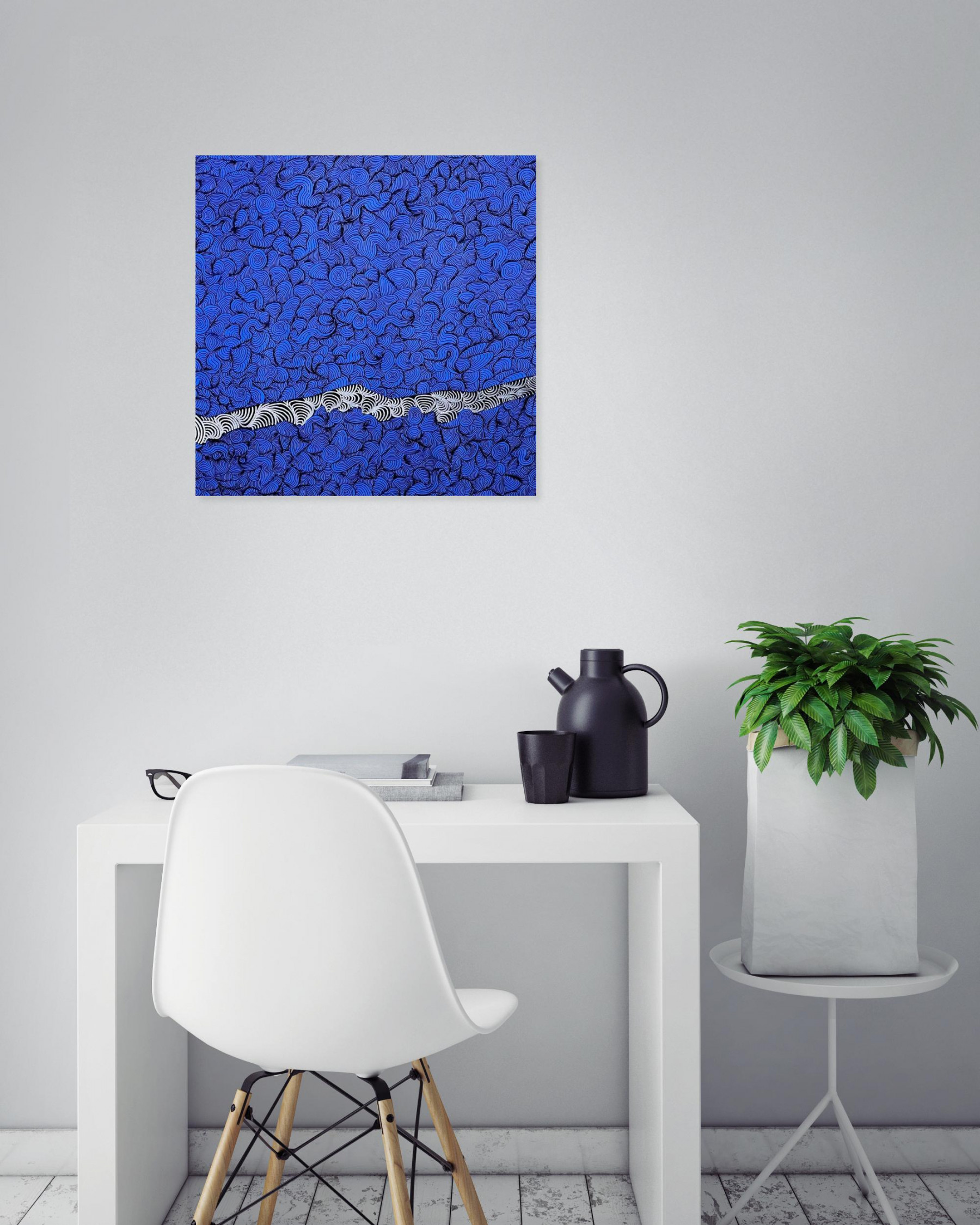 Za, Coquillage 1, peinture - Galerie de vente et d’achat d’art contemporain en ligne Artalistic