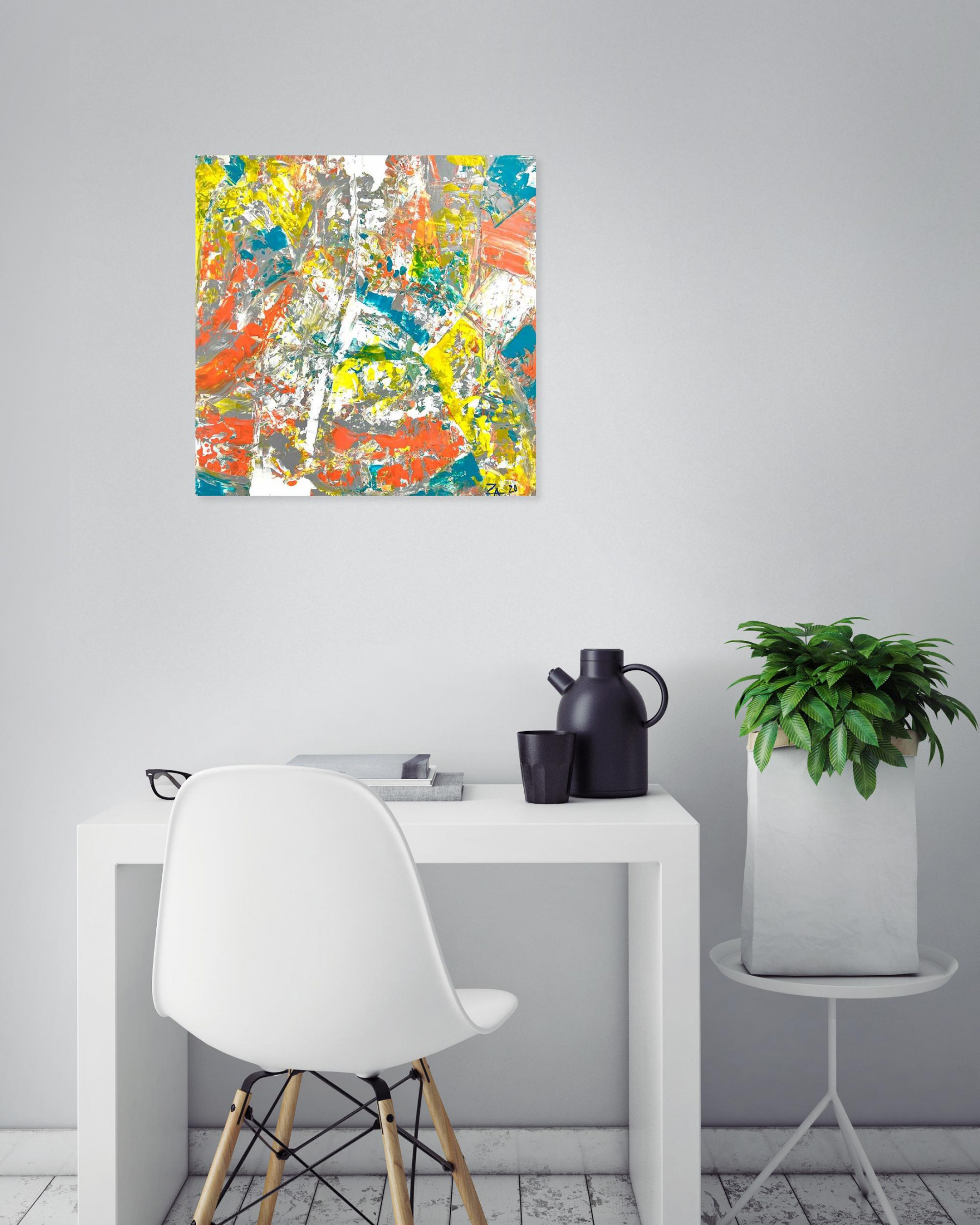 Za, Printemps, peinture - Galerie de vente et d’achat d’art contemporain en ligne Artalistic