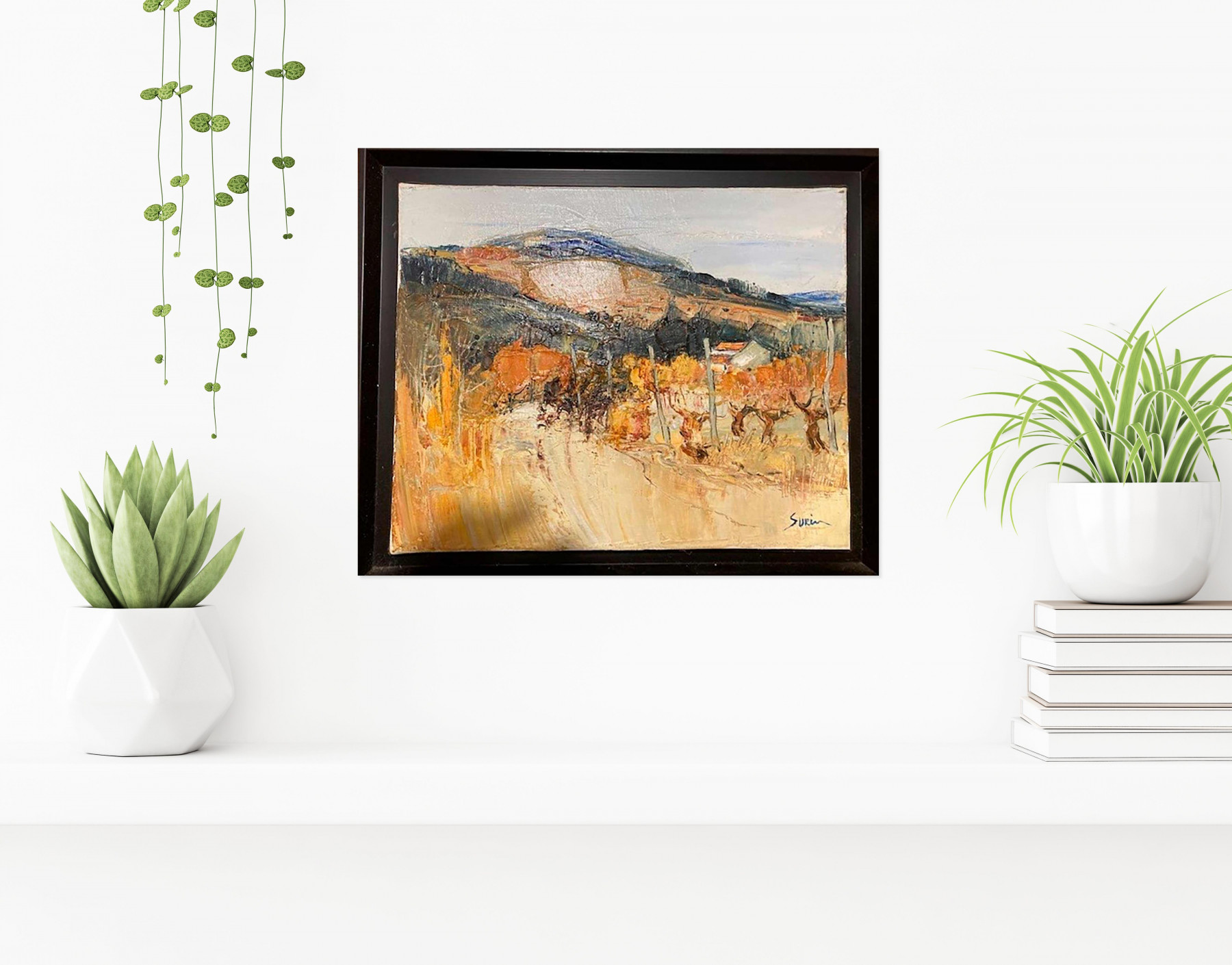 Jean-Paul Surin, Automne en Ardèche, peinture - Galerie de vente et d’achat d’art contemporain en ligne Artalistic