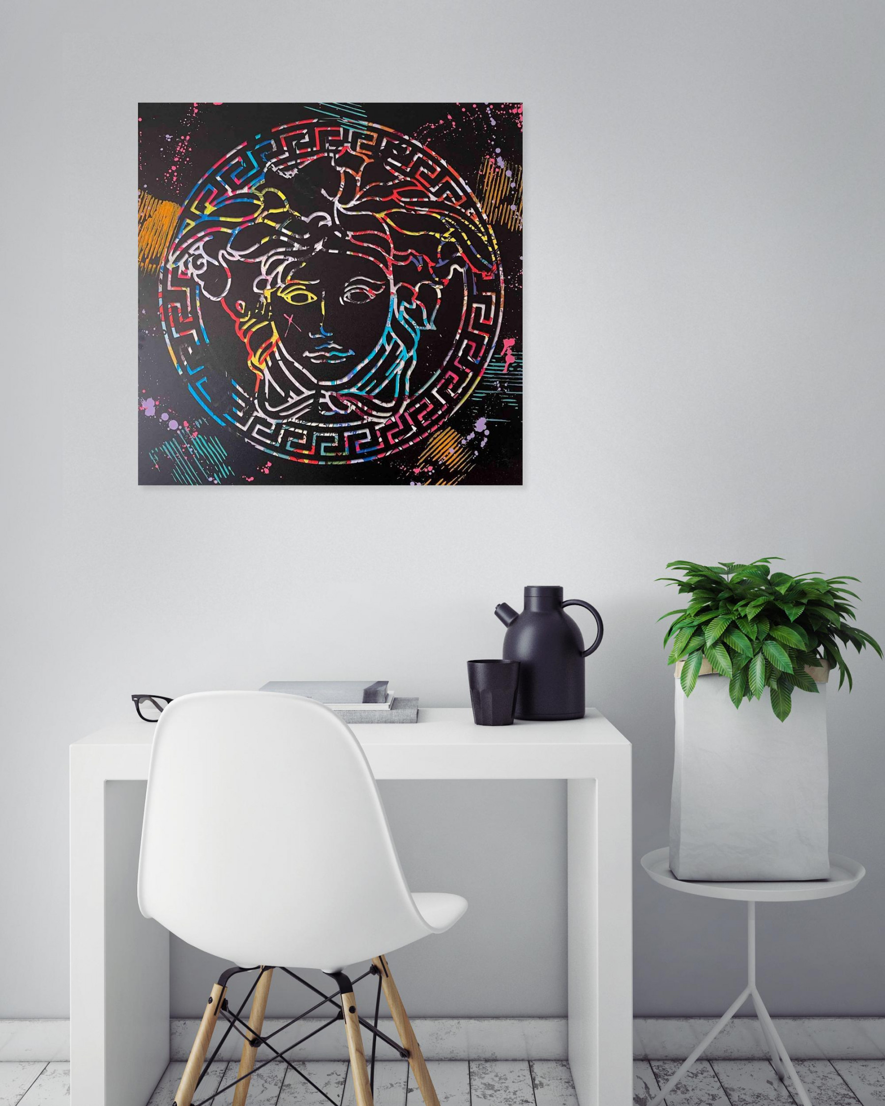 Aiiroh, Street Médusa, peinture - Galerie de vente et d’achat d’art contemporain en ligne Artalistic