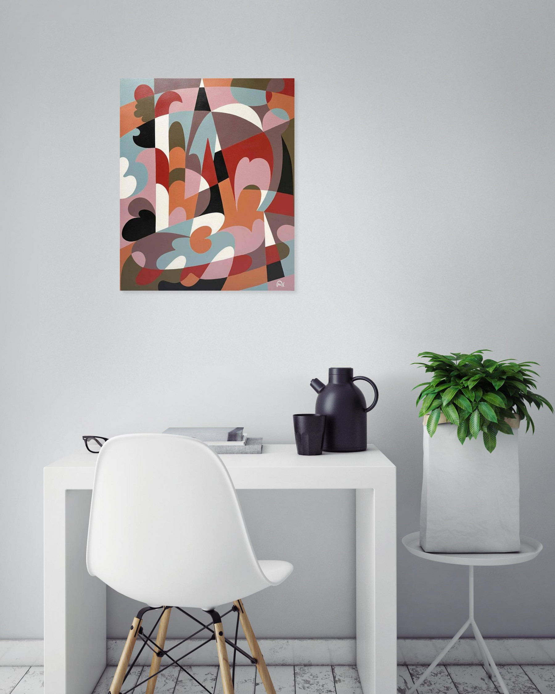 Maguy Vaz, Normandy III, peinture - Galerie de vente et d’achat d’art contemporain en ligne Artalistic