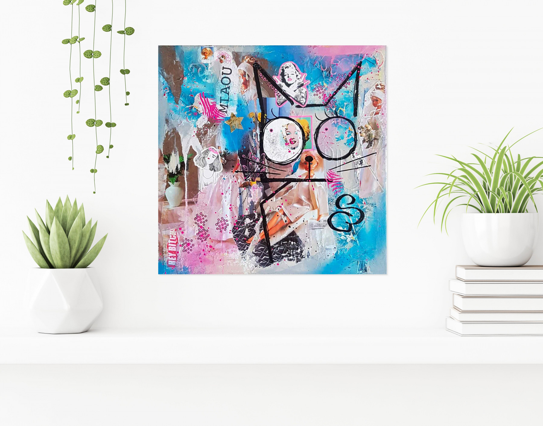 Stéphanie Godann, Déli Cat, peinture - Galerie de vente et d’achat d’art contemporain en ligne Artalistic