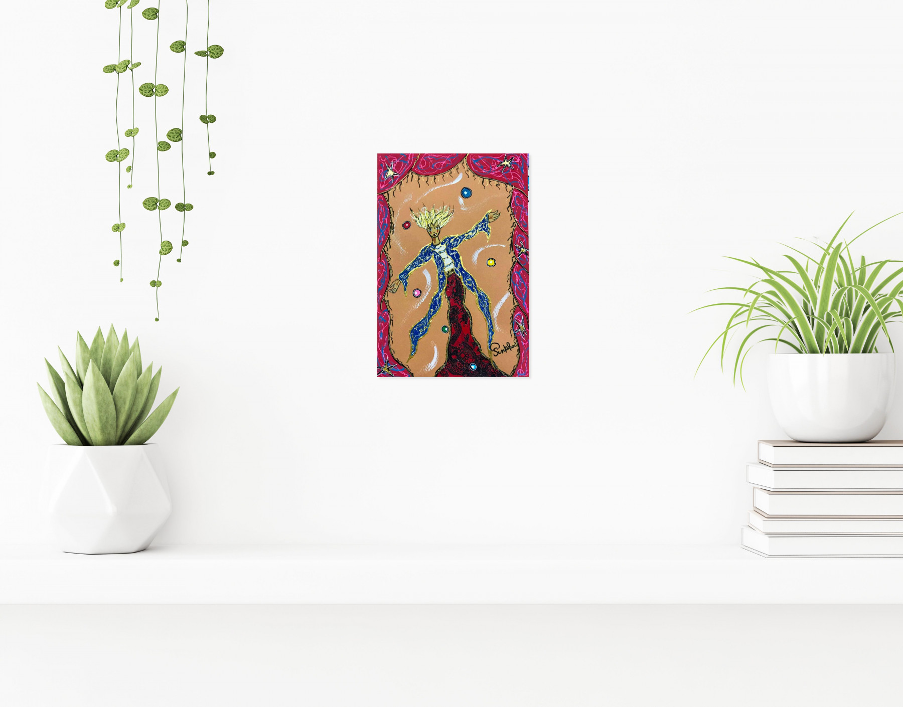 Pinkhas, Le jongleur fou, peinture - Galerie de vente et d’achat d’art contemporain en ligne Artalistic
