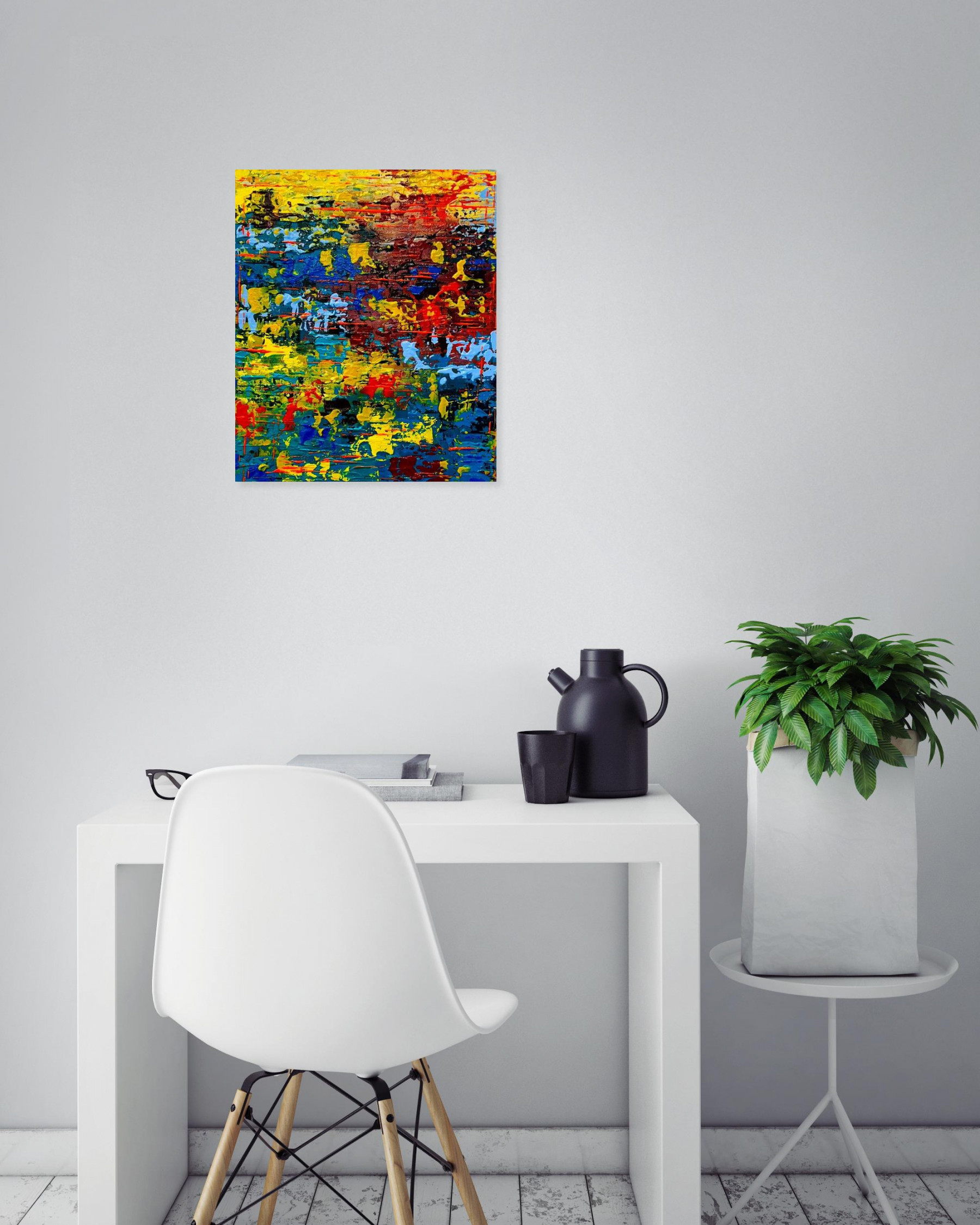Céline Marin, Soleil et lumières, peinture - Galerie de vente et d’achat d’art contemporain en ligne Artalistic