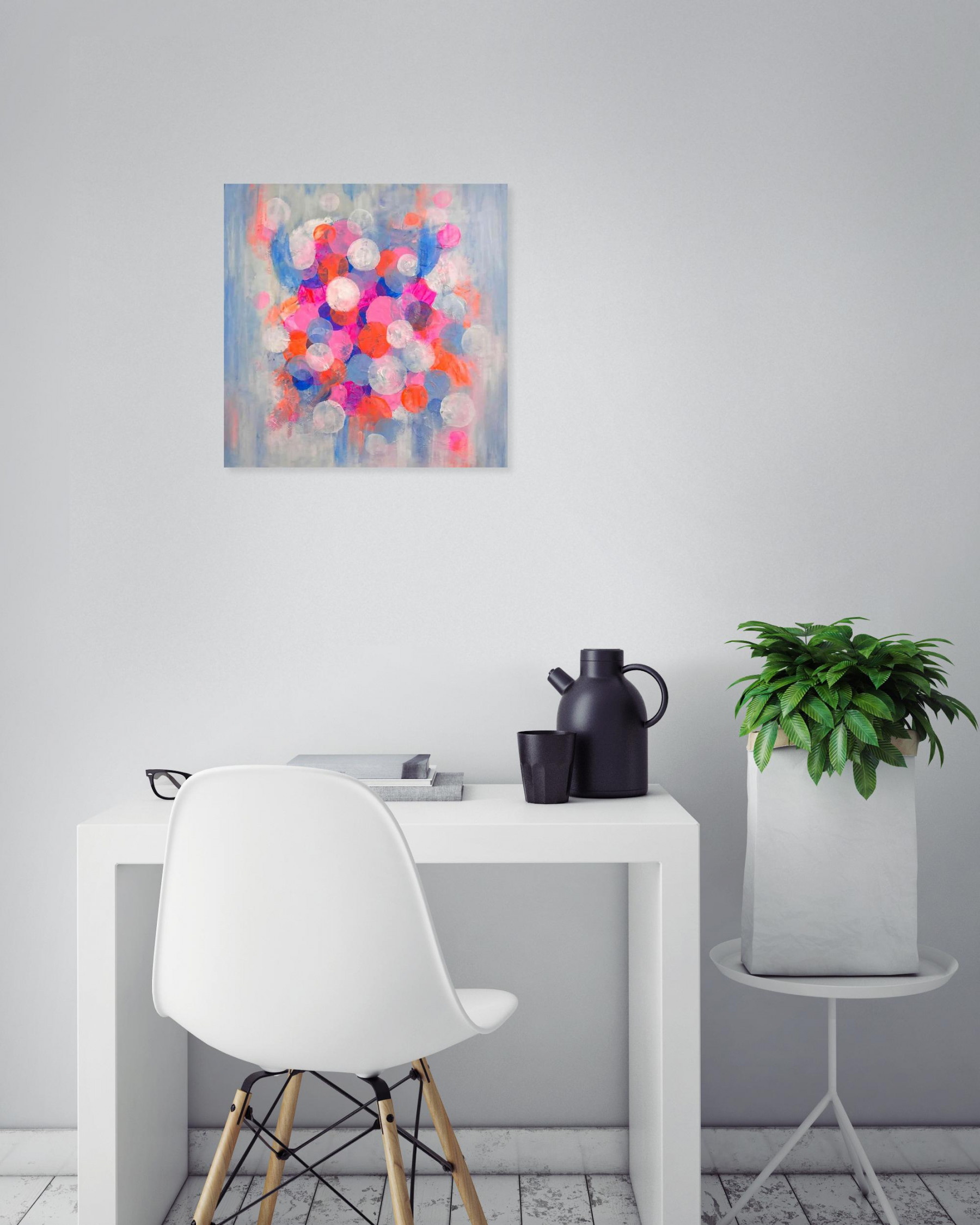 Inès D, Fluo & sens, peinture - Galerie de vente et d’achat d’art contemporain en ligne Artalistic